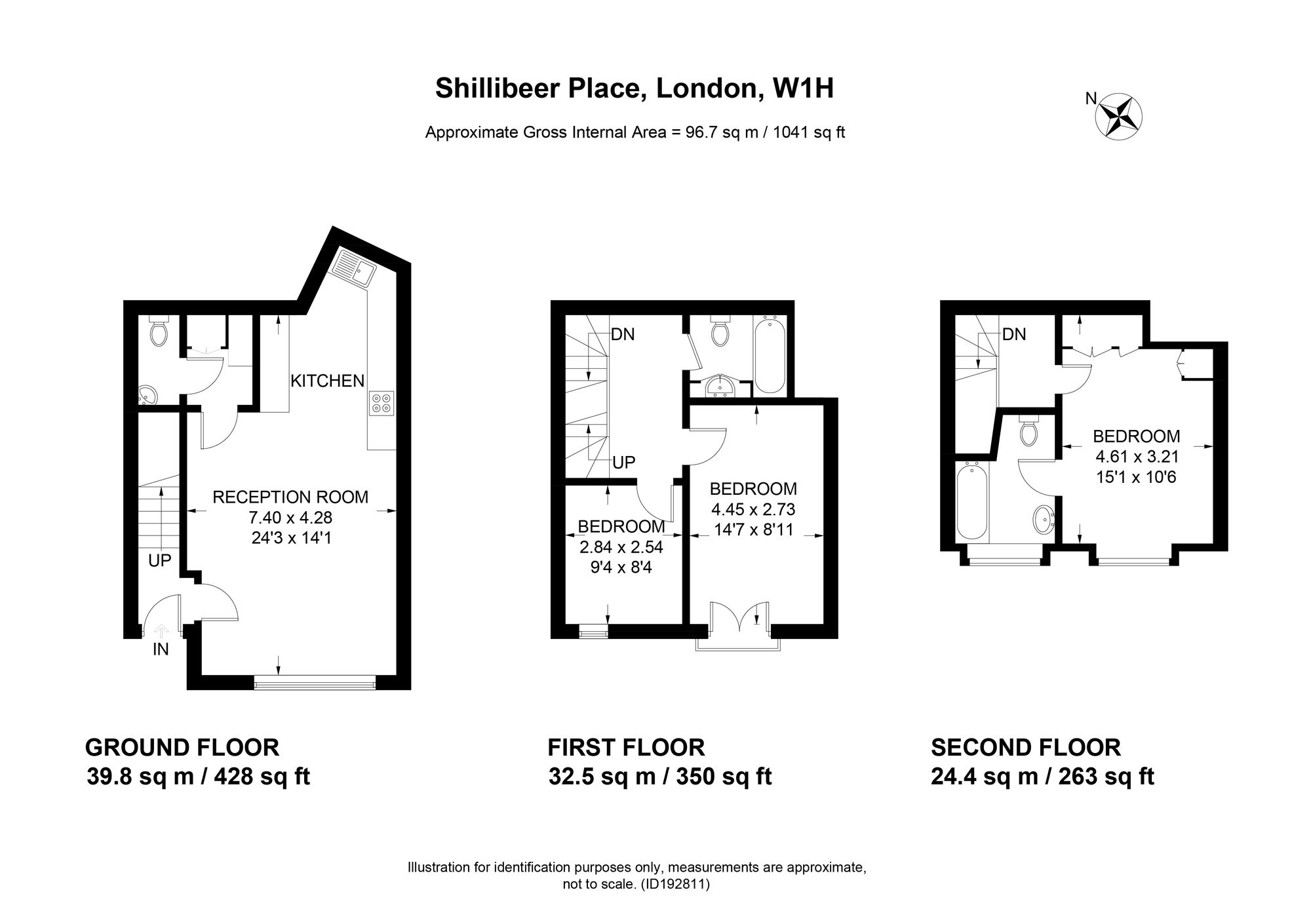 3 Shillibeer Place, London floorplan