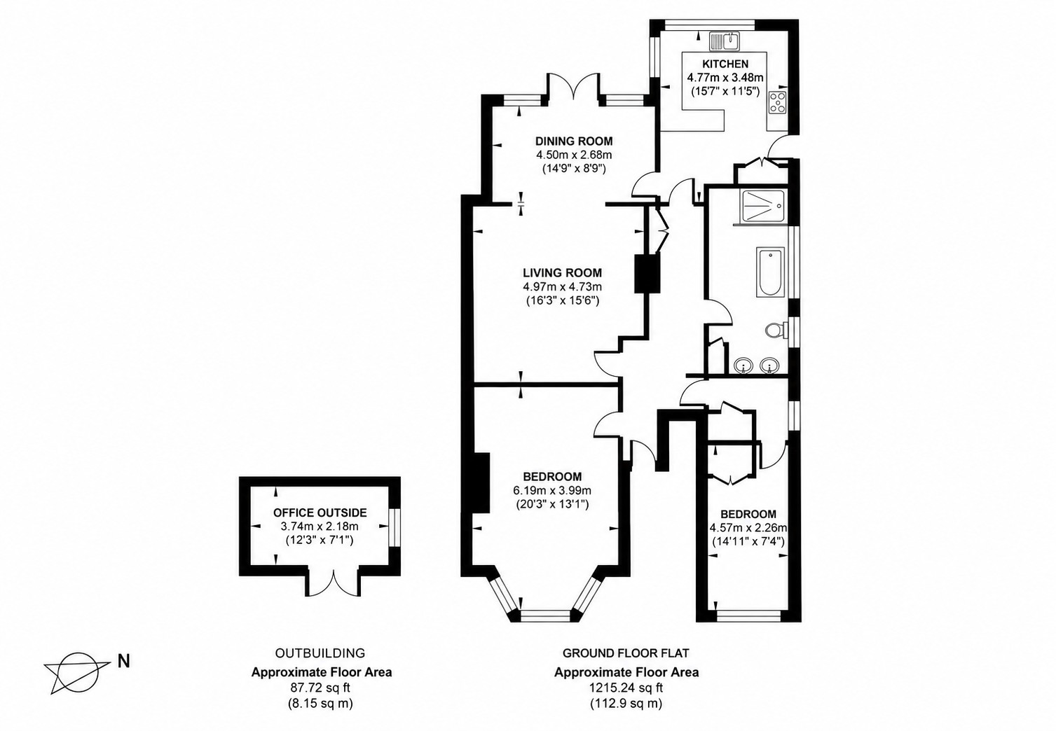 Flat 1, Carlisle Court, 20, Carlisle Road, Hove floorplan