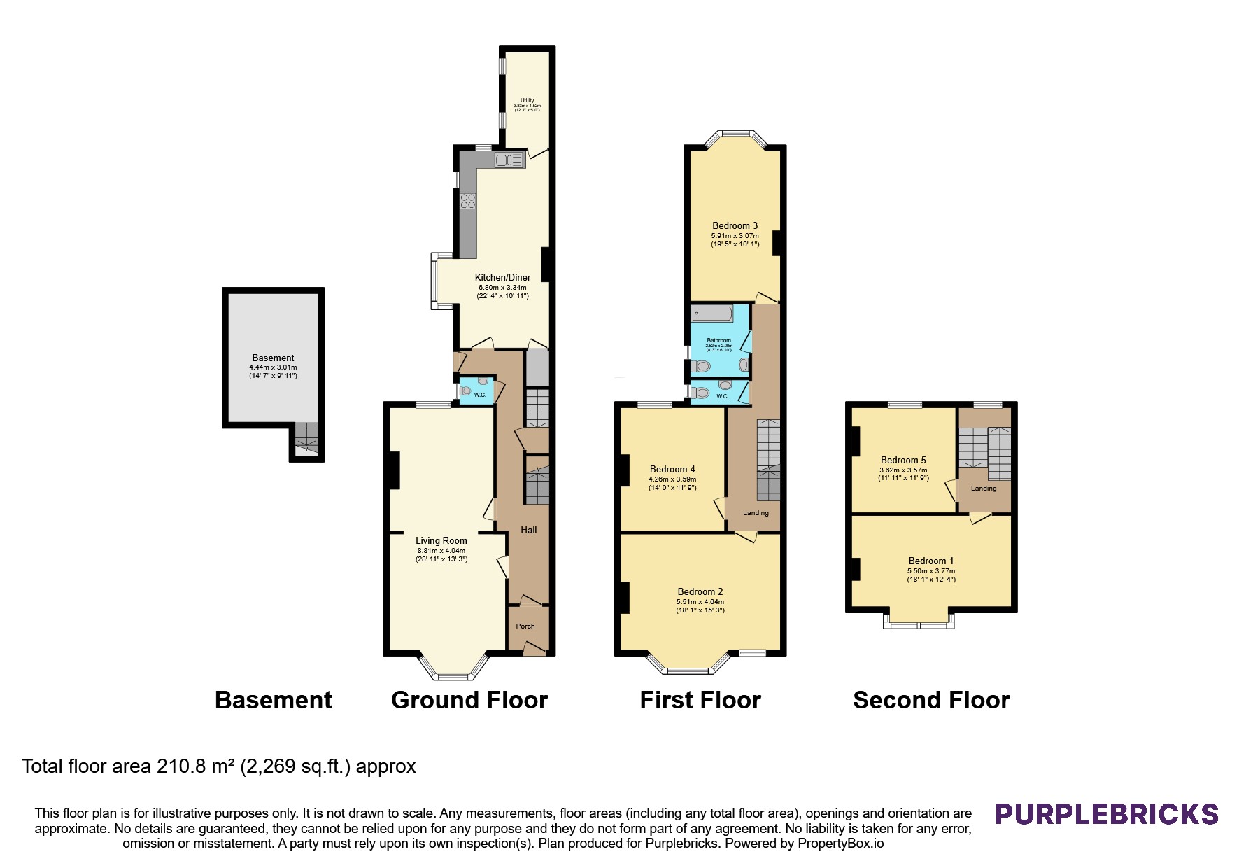 108, Gillott Road, Birmingham floorplan