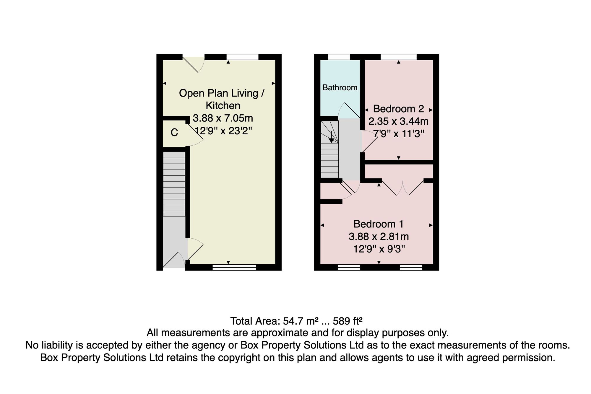 13 St. Georges Walk, Harrogate floorplan