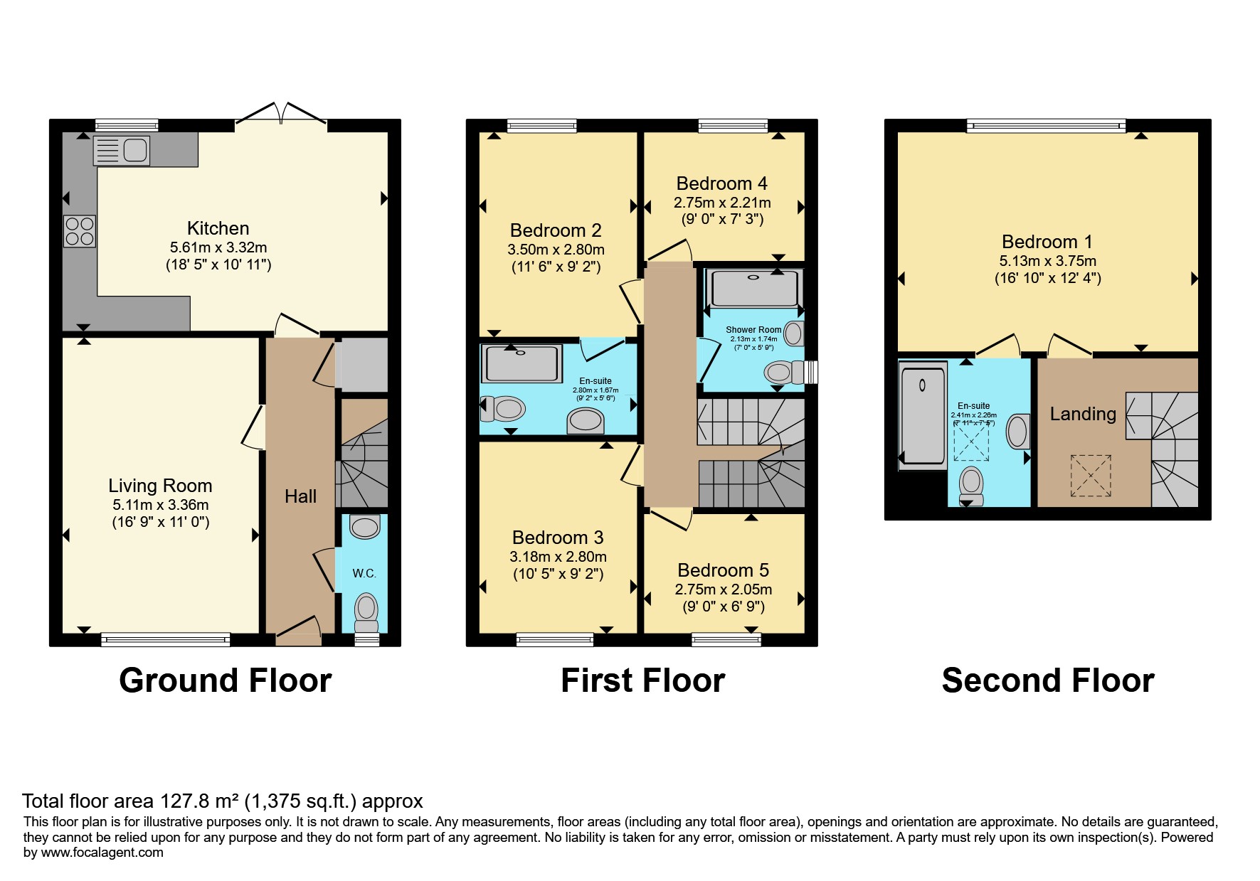 47, Riverside Way, Salford floorplan