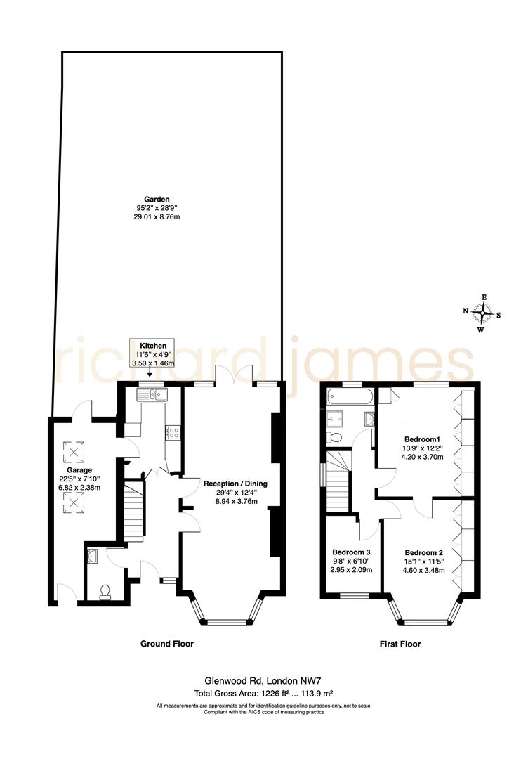 Glenwood Road, Mill Hill, NW7 floorplan