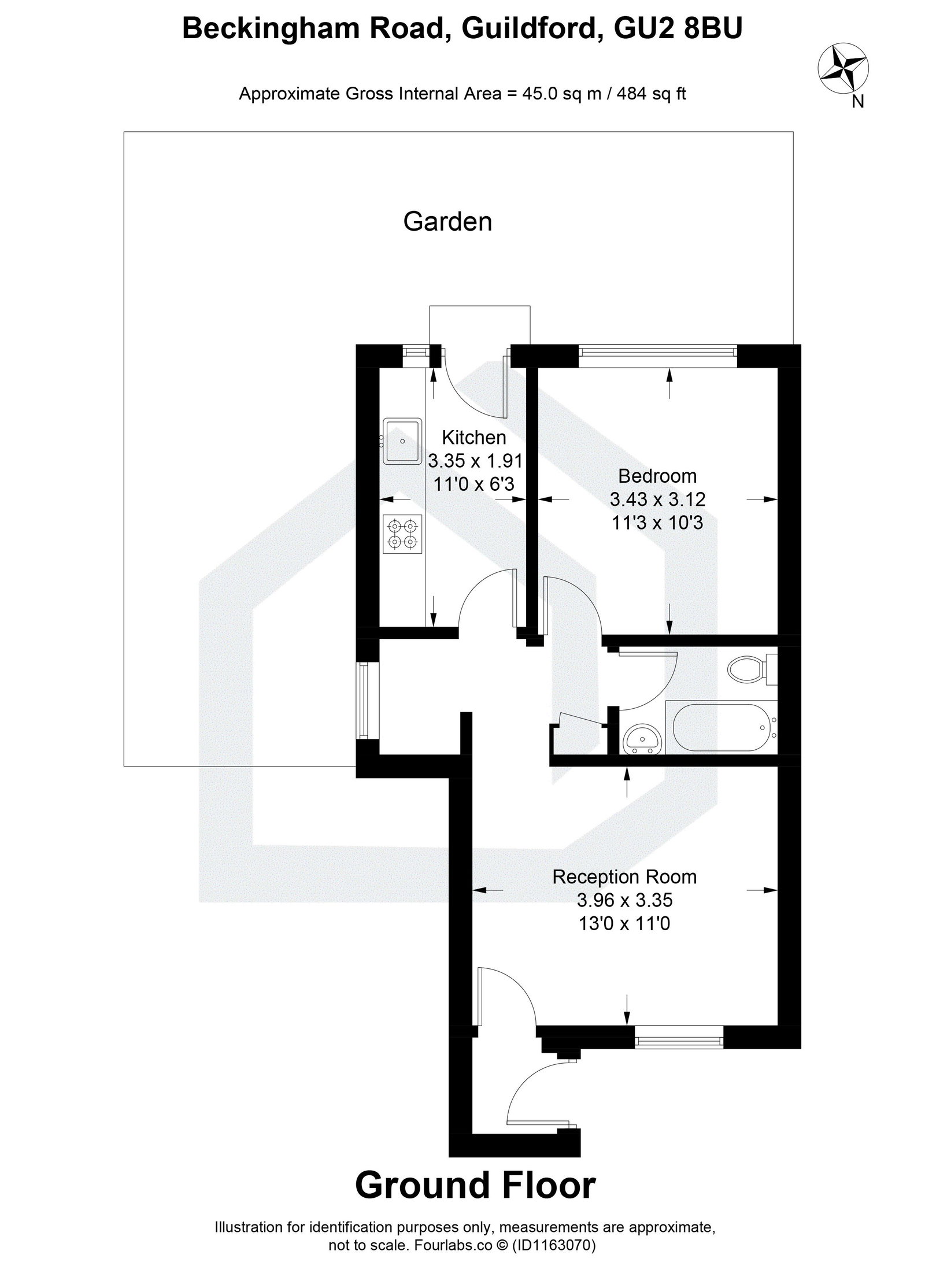 112, Beckingham Road, Guildford floorplan