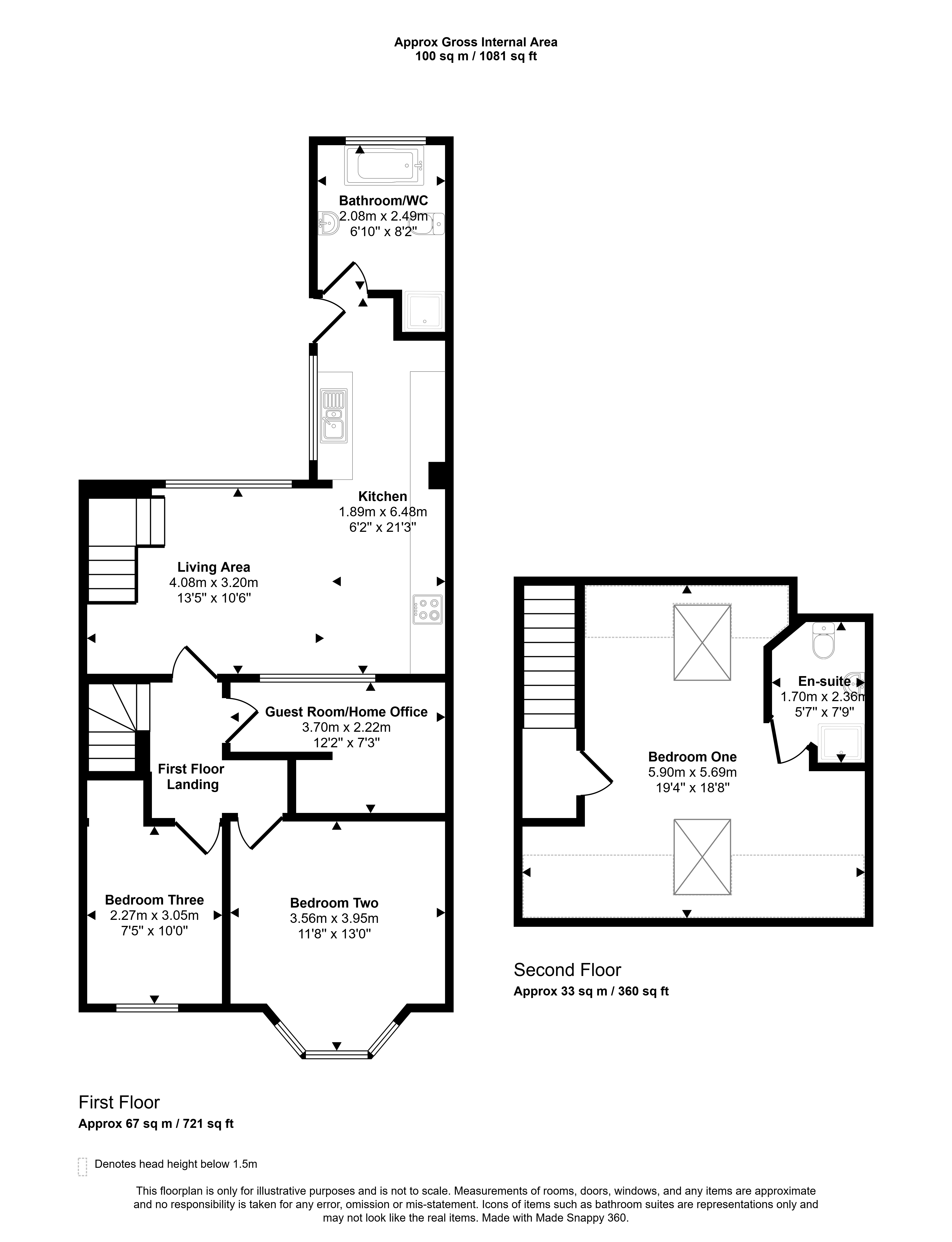 143, Simonside Terrace, Newcastle upon Tyne floorplan