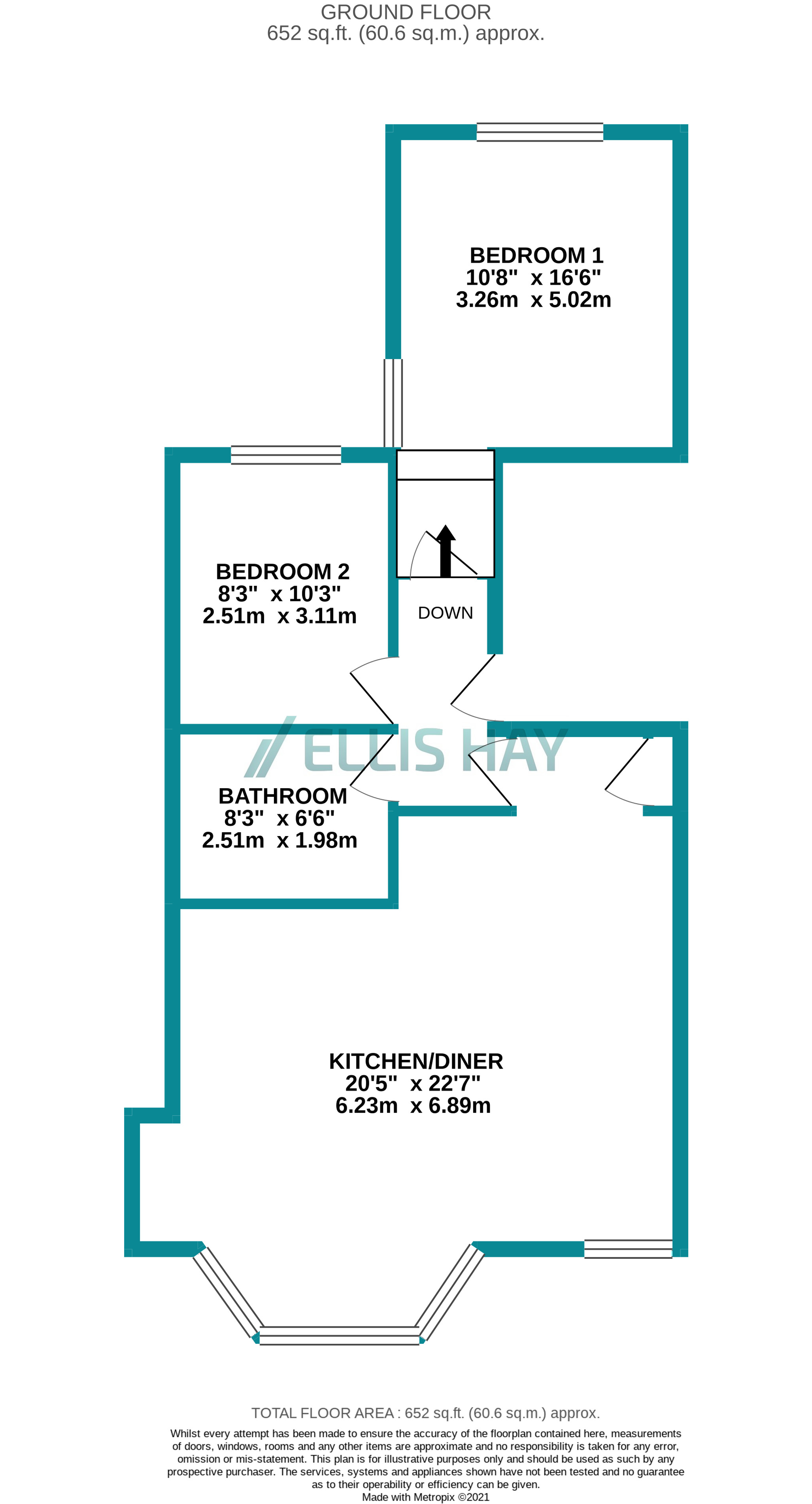 Trinity Road, Scarborough YO11, 2 bedroom flat for sale 58308628