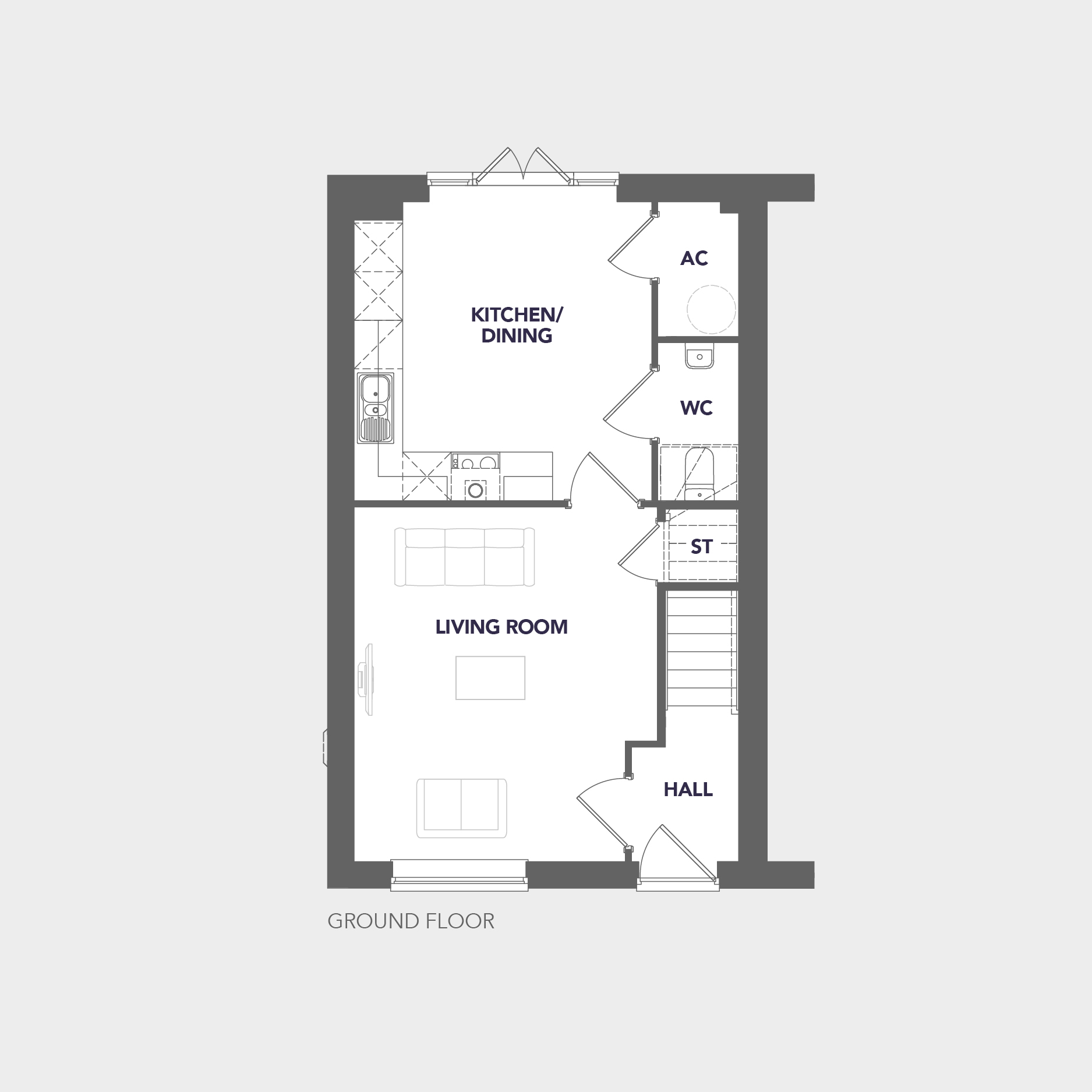 No.4 The Grange, Toddington floorplan