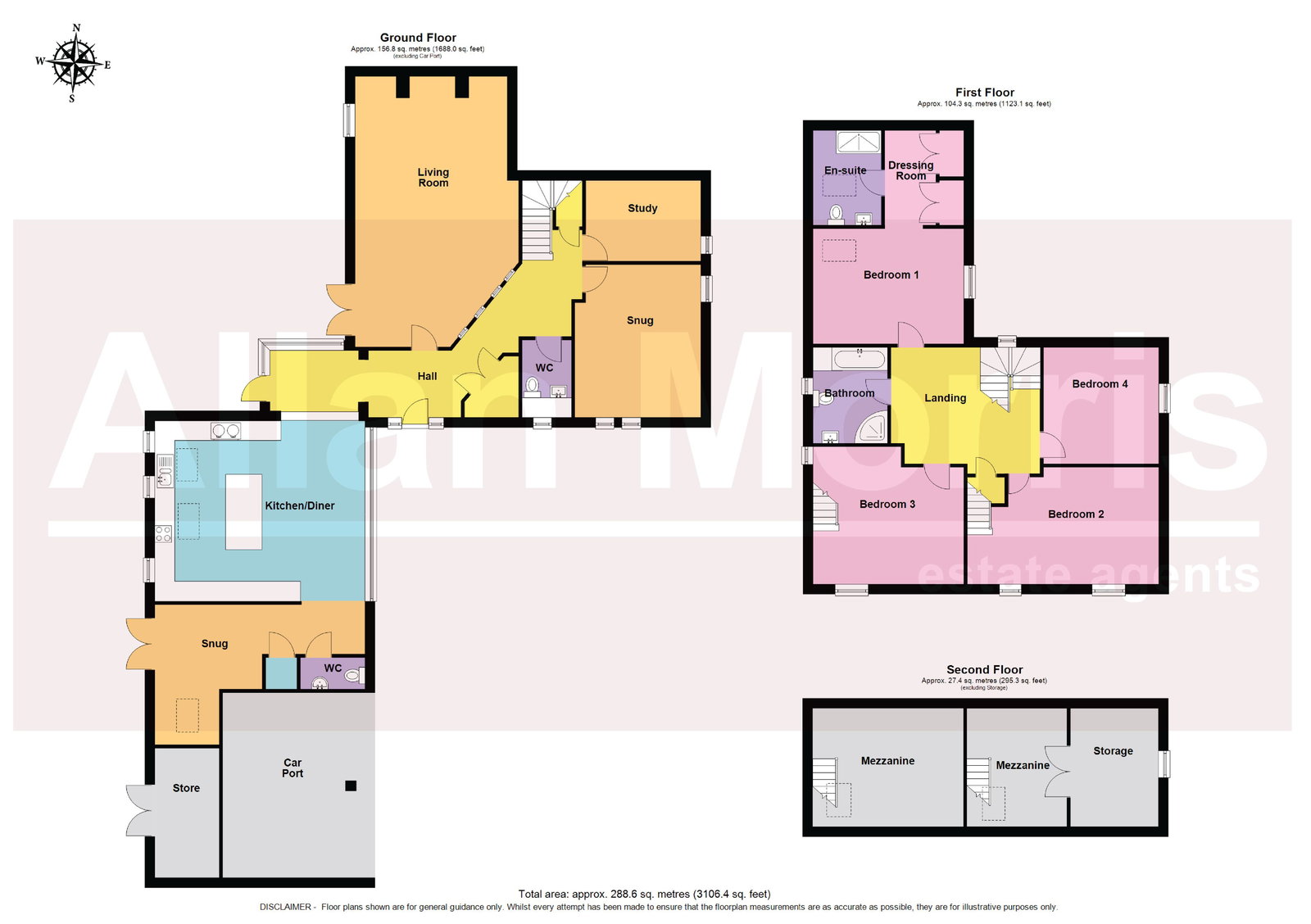 Laughern Brook House, The Kedges, Worcester floorplan