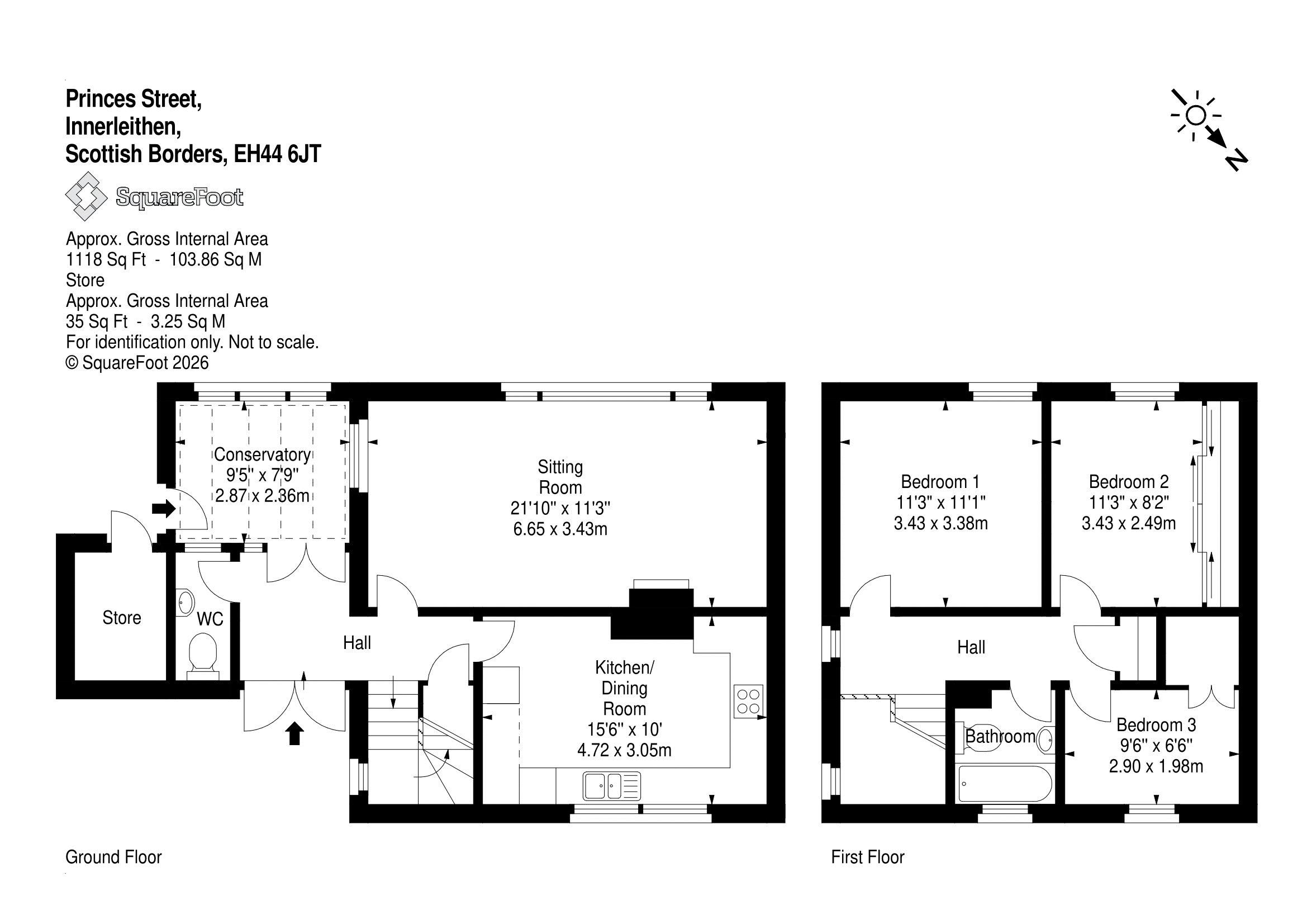 5, Princes Street, Innerleithen floorplan