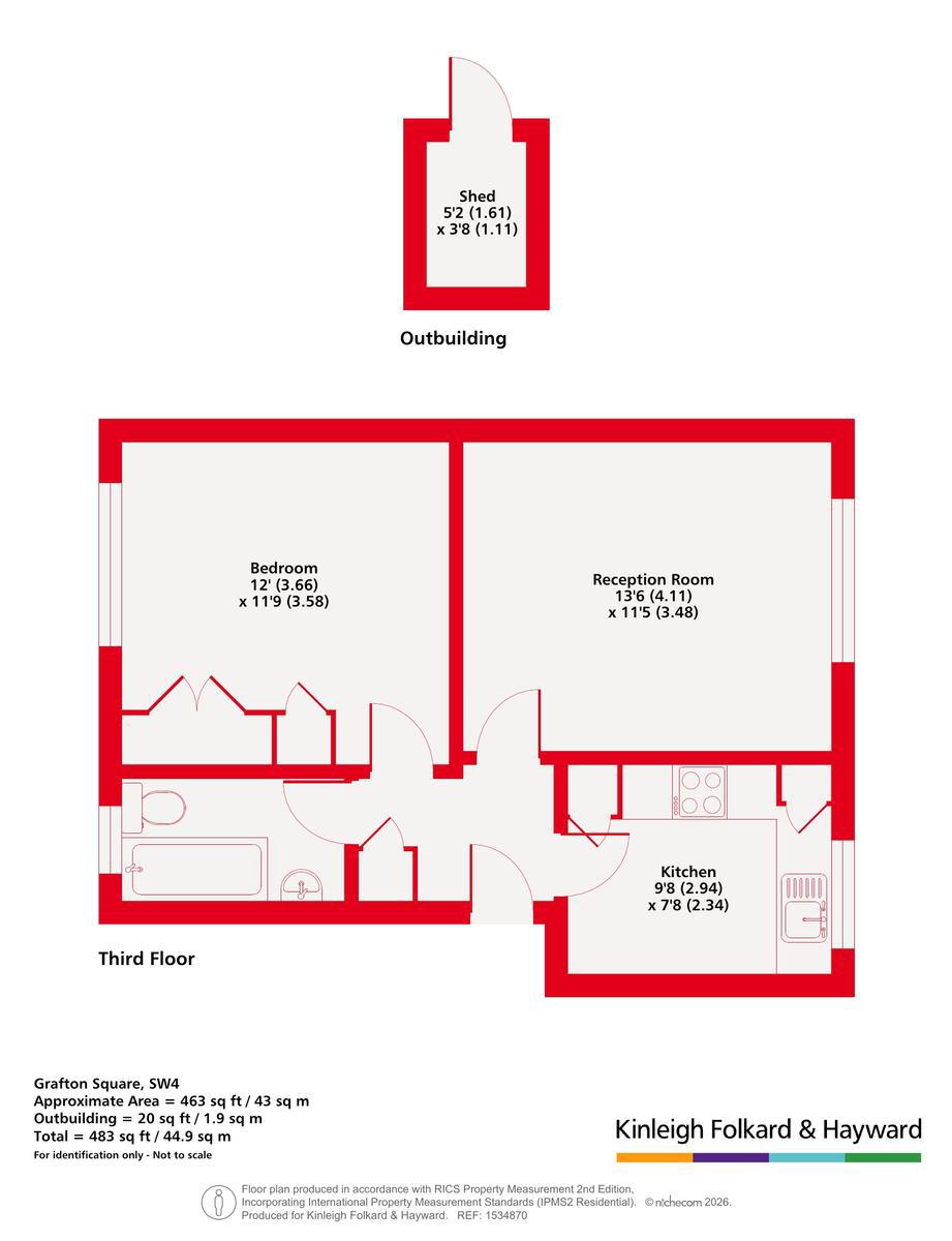 Grafton Square, Clapham floorplan