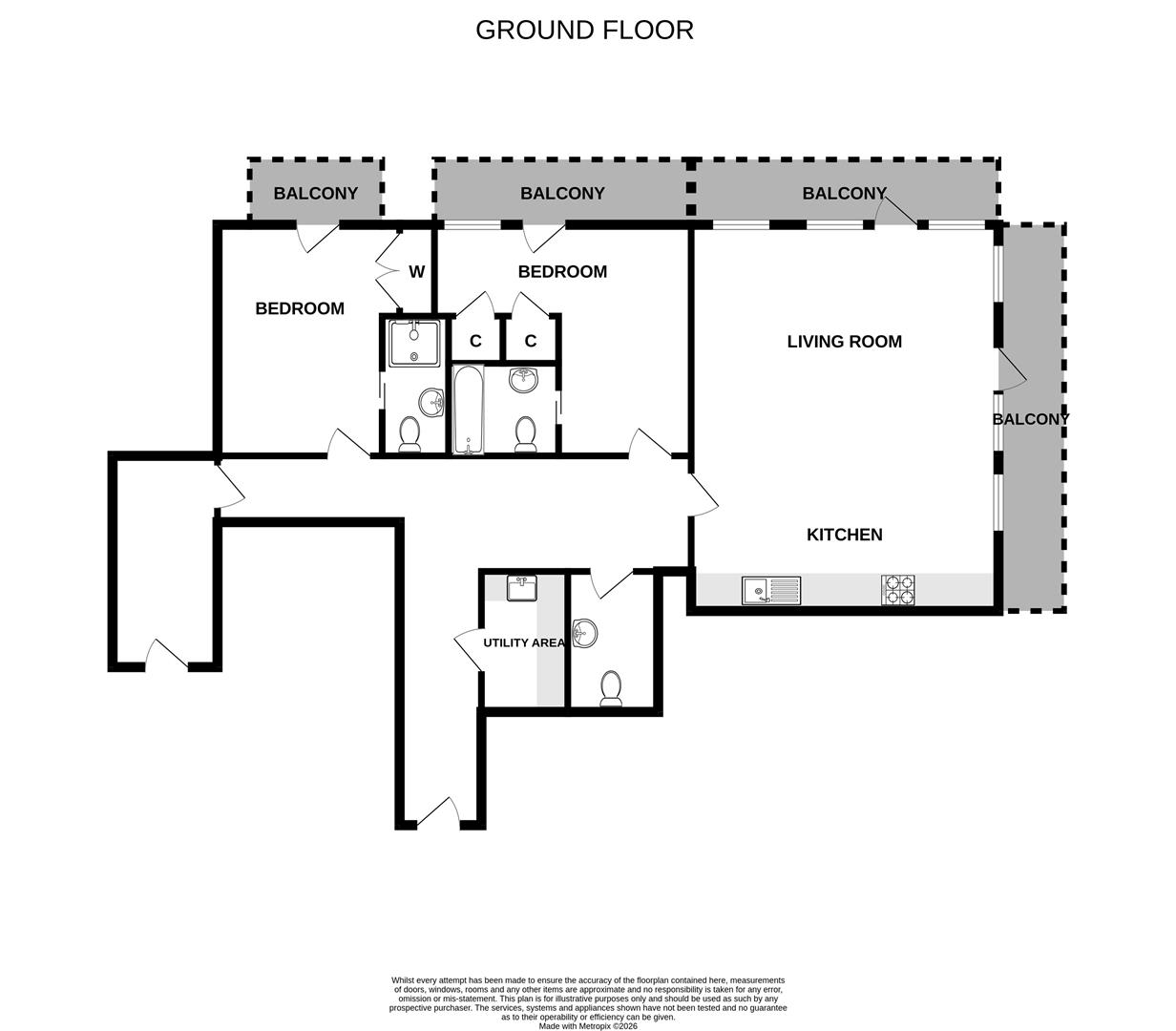 Apartment 300, By The Bridge, Bridge Street, Inverness floorplan