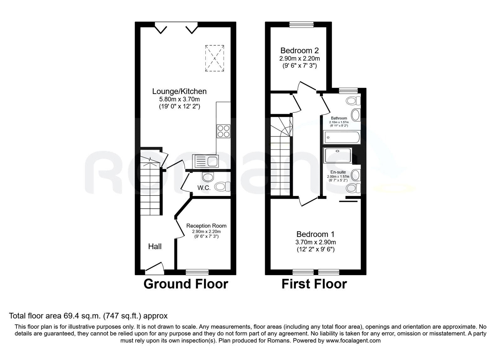 2B, North Street, Reading floorplan