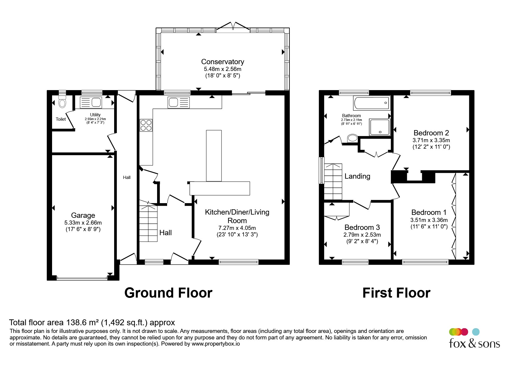 3, Hylands Close, Crawley floorplan
