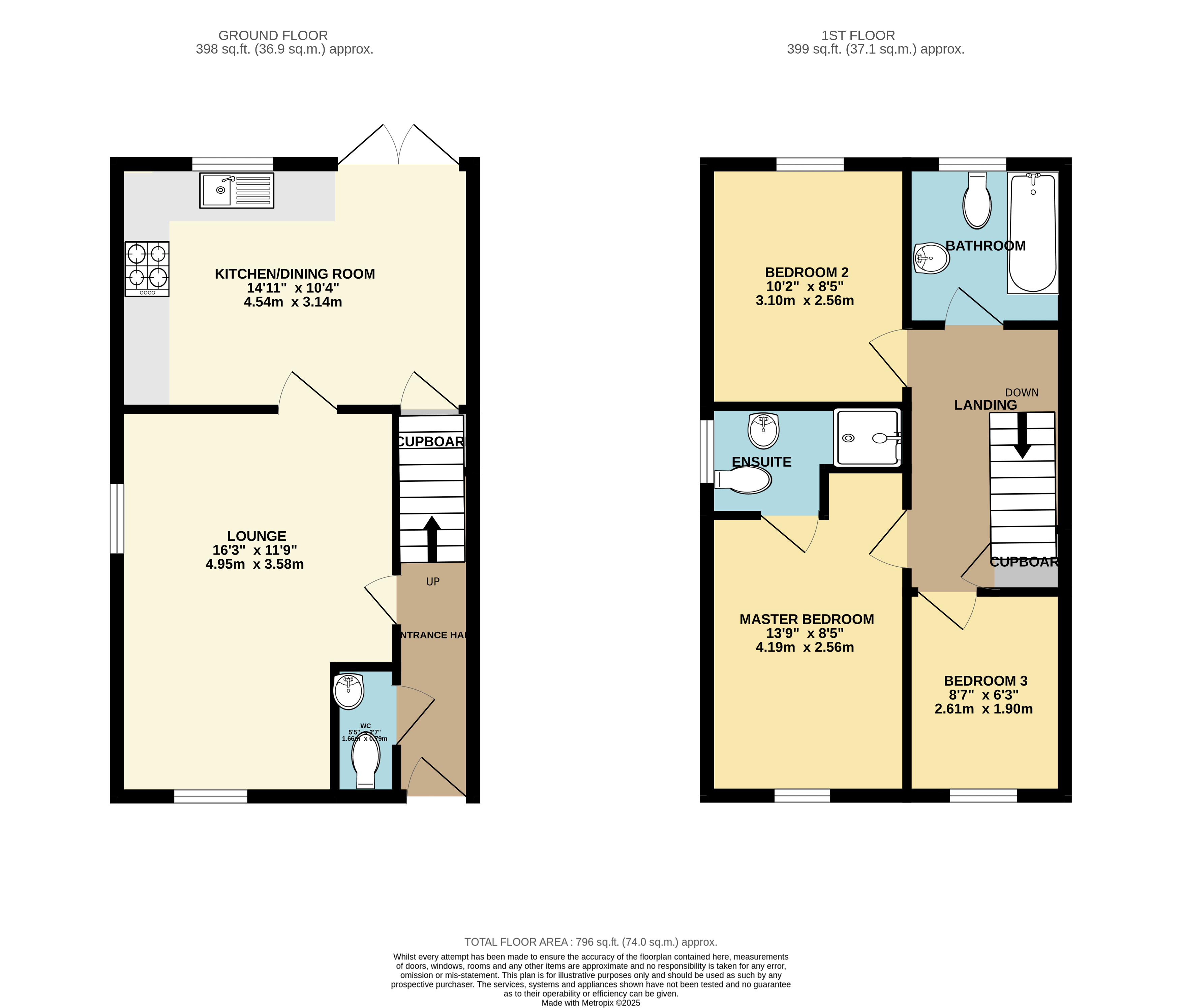 2, Uffington Place, Westbury floorplan
