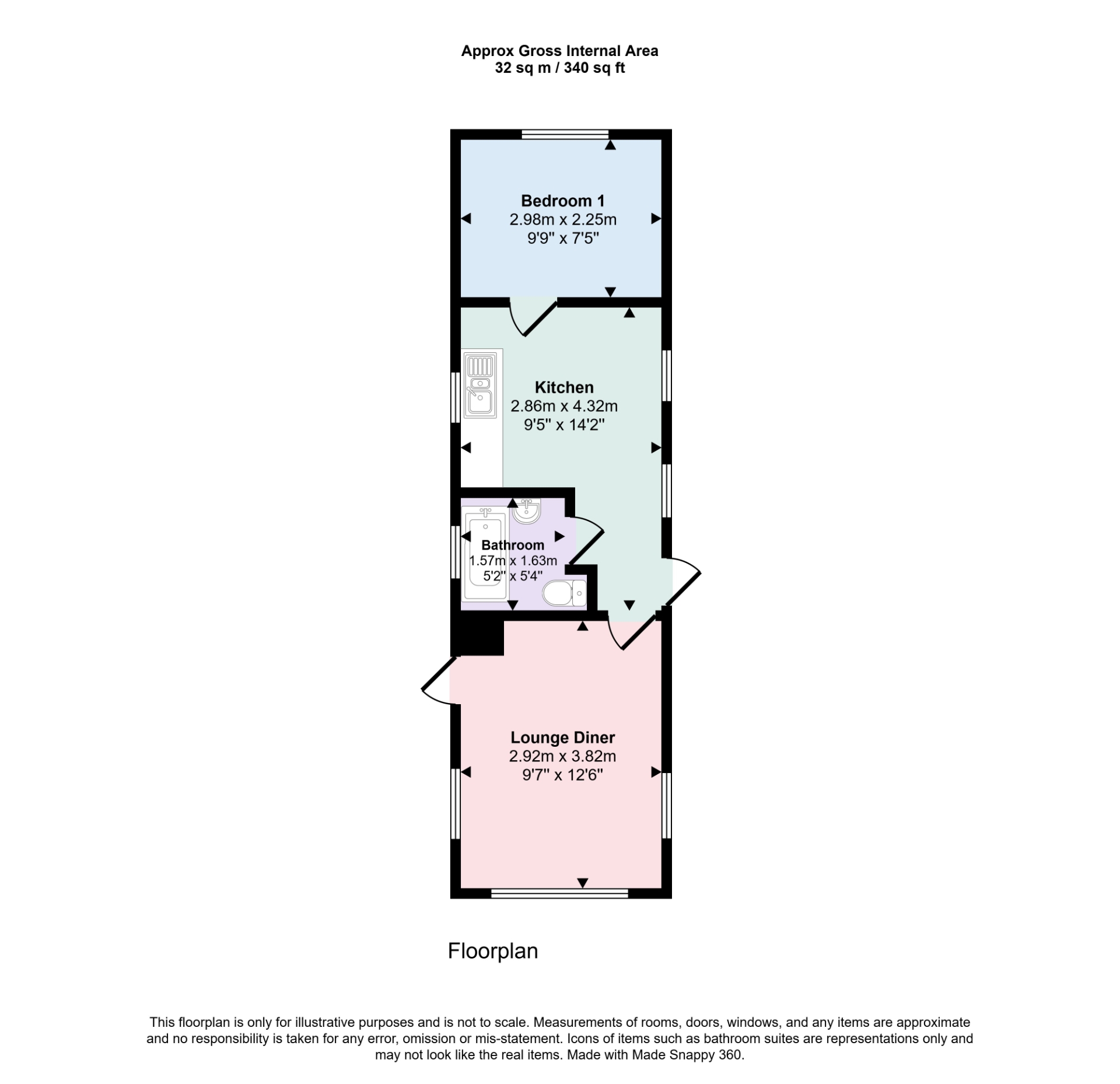 10 South Avenue, Whitehaven Park, Skegness floorplan