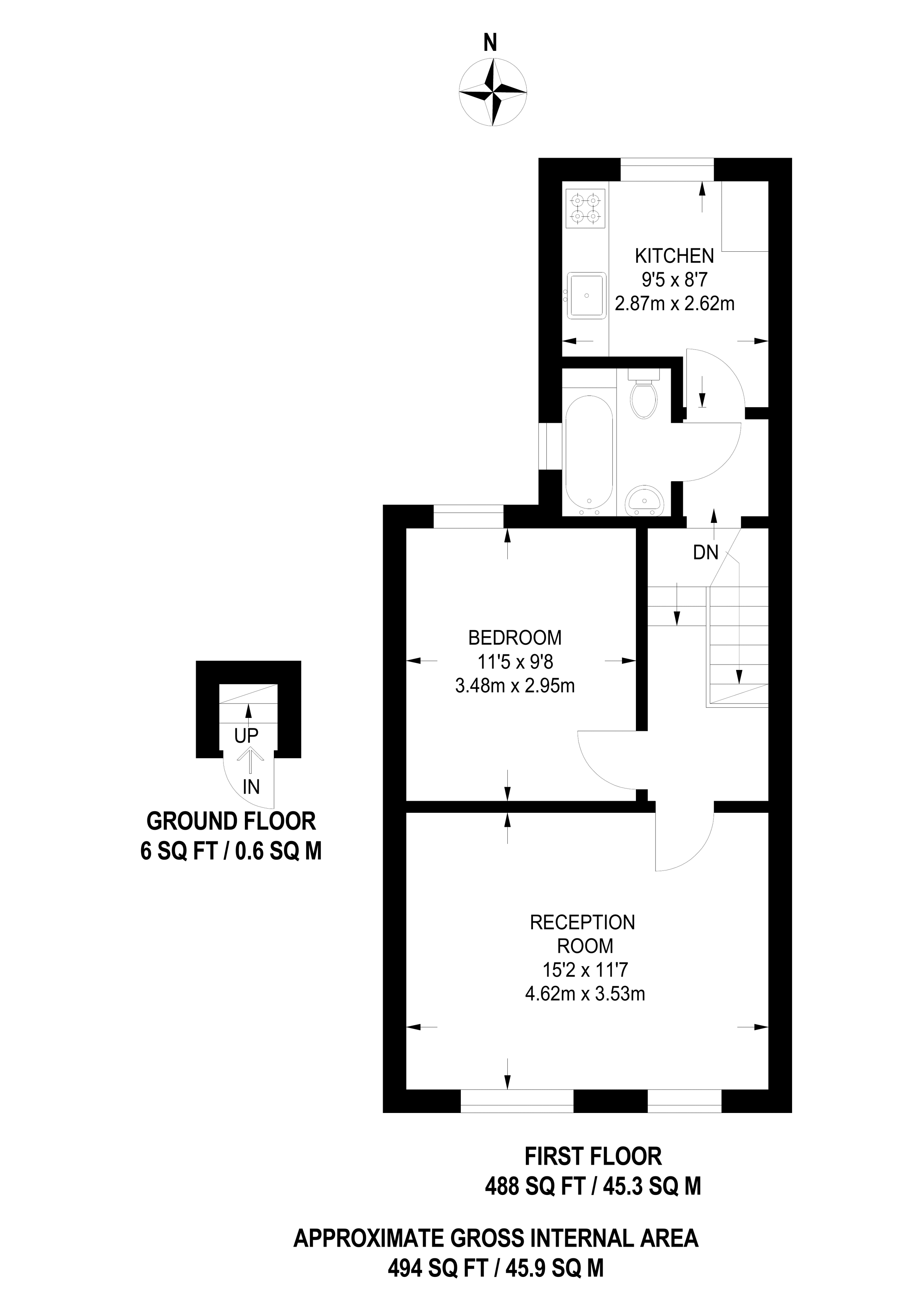 1 Bedrooms Flat for sale in Canterbury Road, Croydon CR0