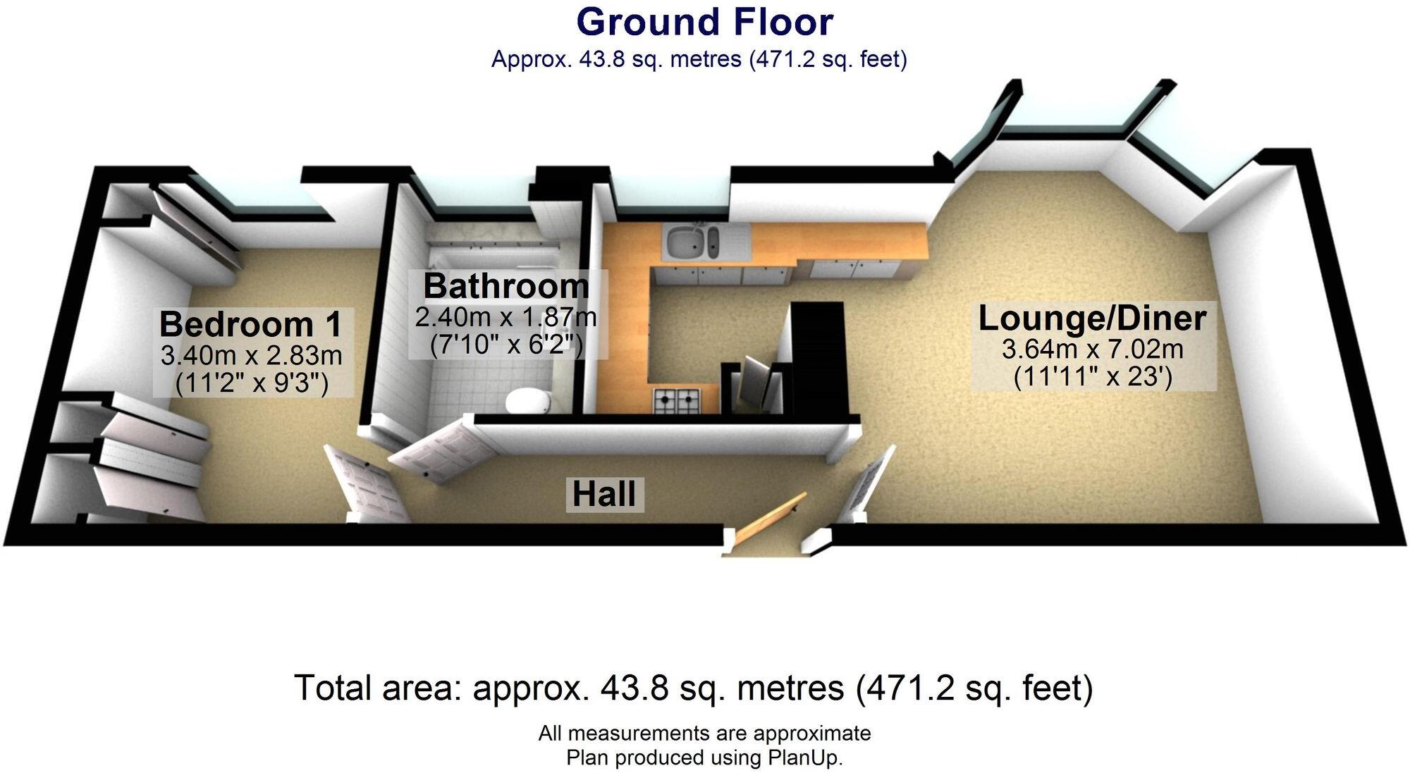 Flat 6 Hartshaw,, 35 Moorgate Road, Rotherham floorplan