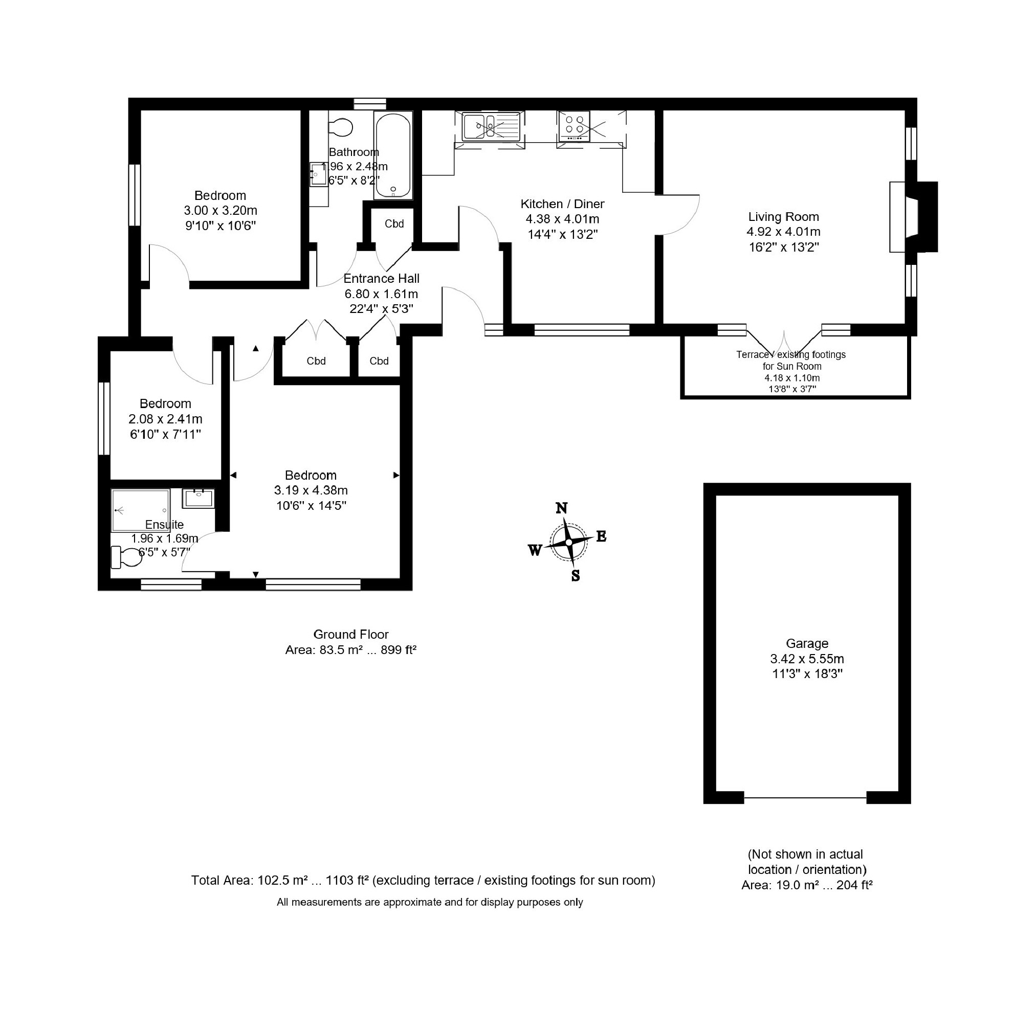 3 Bedrooms Detached bungalow for sale in Nursey Lane, Fairwarp TN22