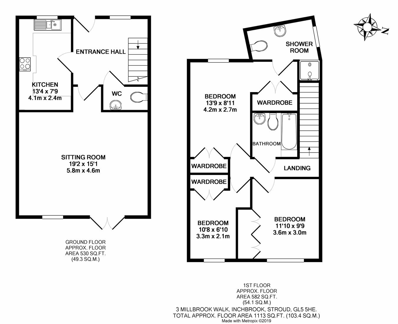 3 Bedrooms  for sale in Millbrook Walk, Inchbrook, Stroud GL5