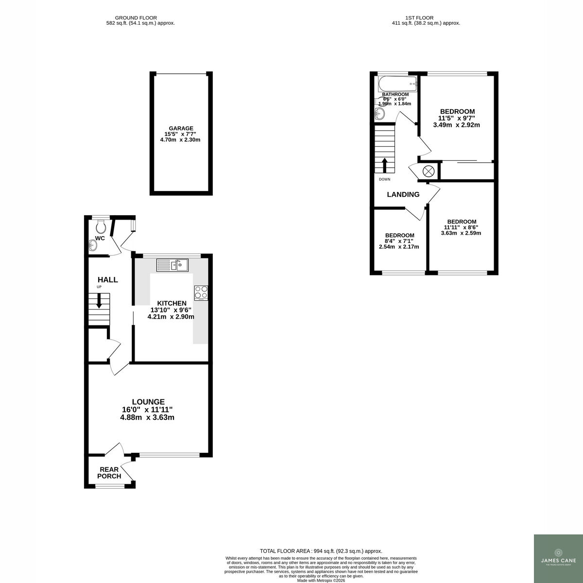 73, Chellew Road, Truro floorplan