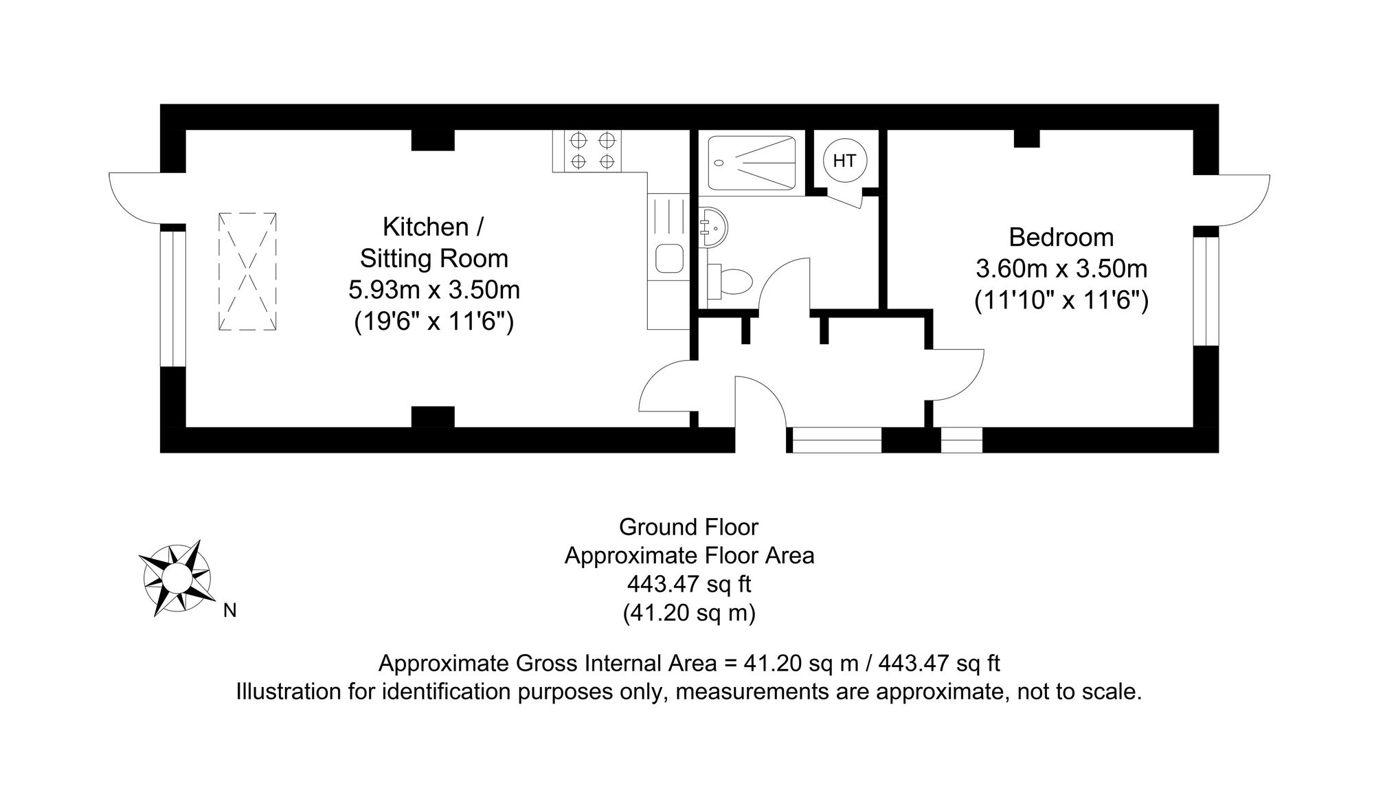 Flat 6, 34-36 Cliffe High Street, Lewes floorplan