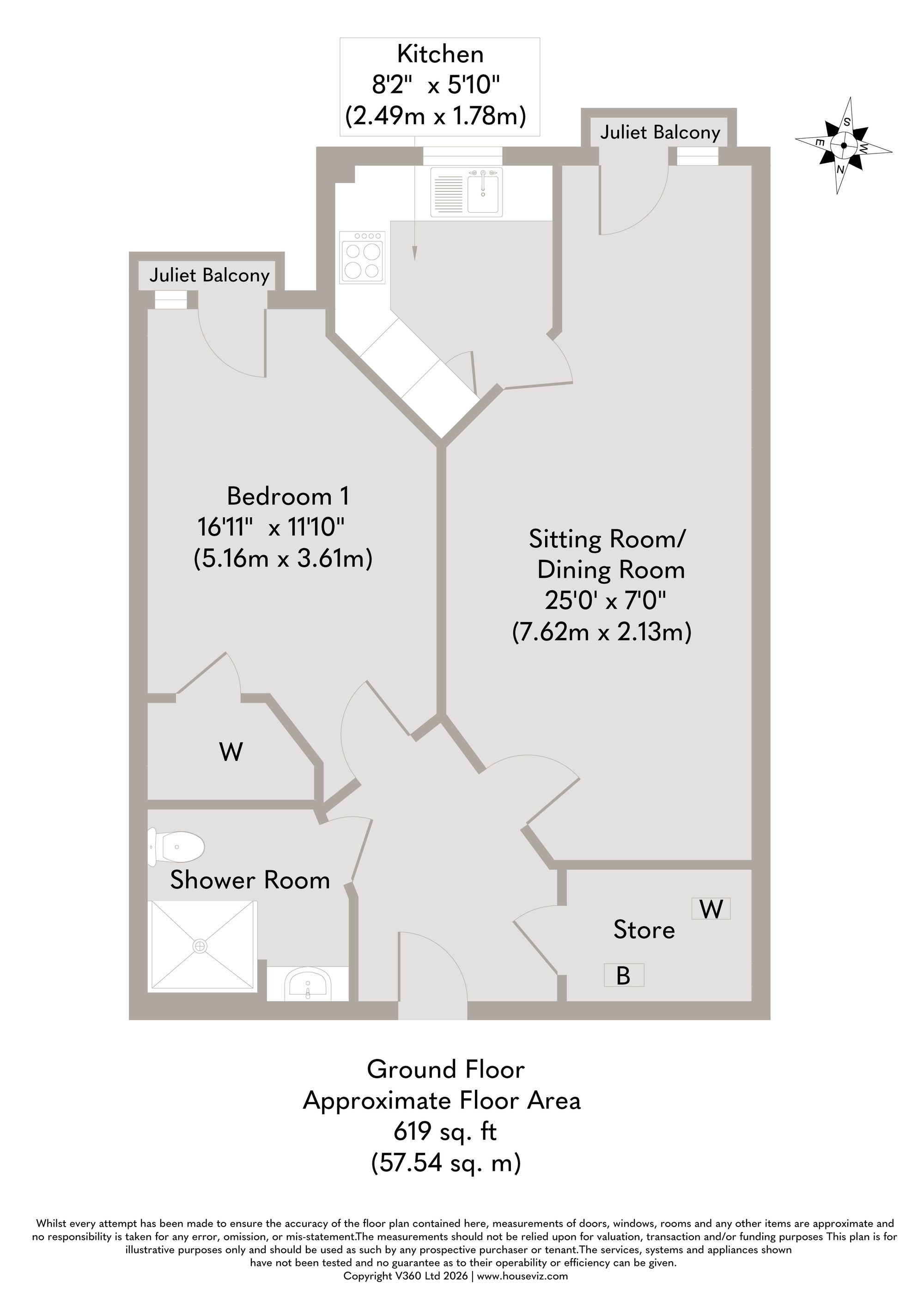 Flat 20, Eastland Grange, Hunstanton floorplan