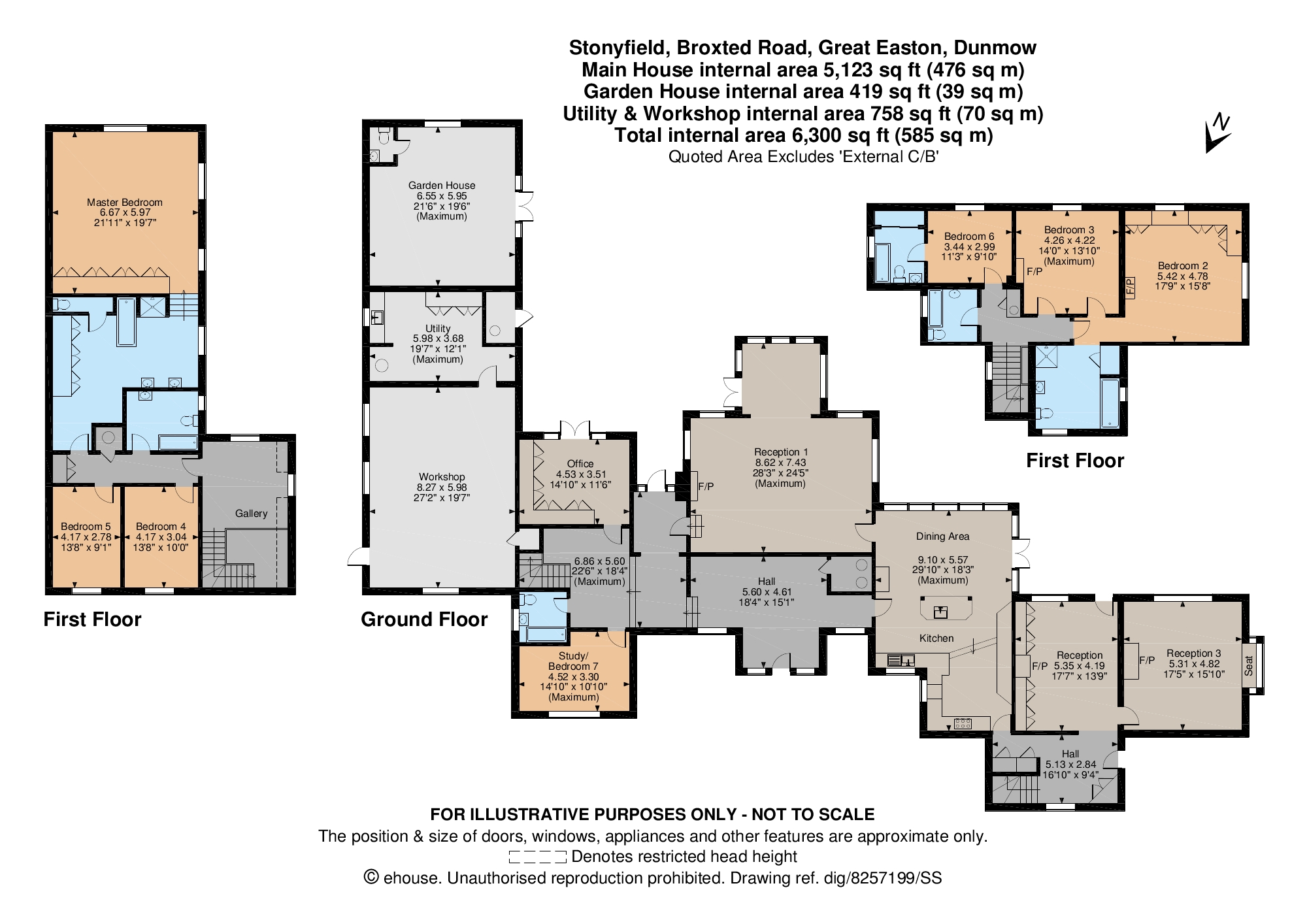6 Bedrooms Detached house for sale in Broxted Road, Great Easton, Dunmow, Essex CM6