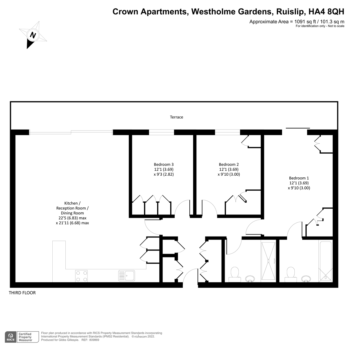 Westholme Gardens, Ruislip HA4, 3 bedroom flat for sale 60991687