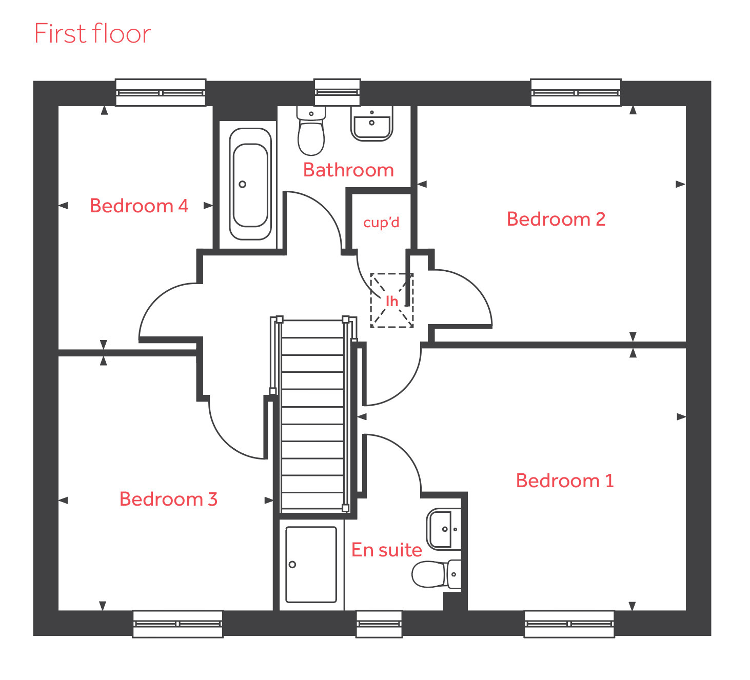 82, Matthew Telford Park, Scartho Top floorplan