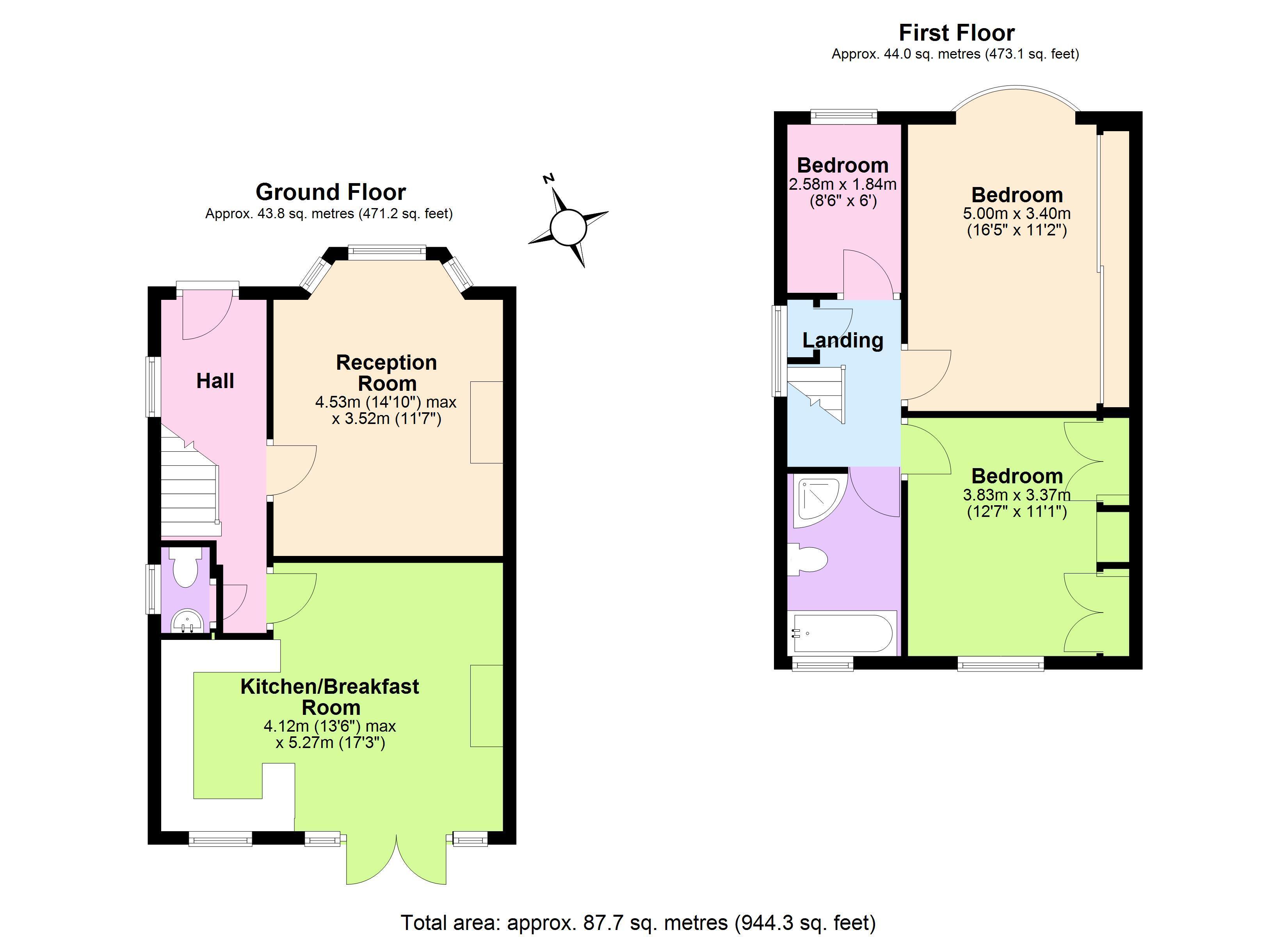 87, Axholme Avenue, Edgware floorplan
