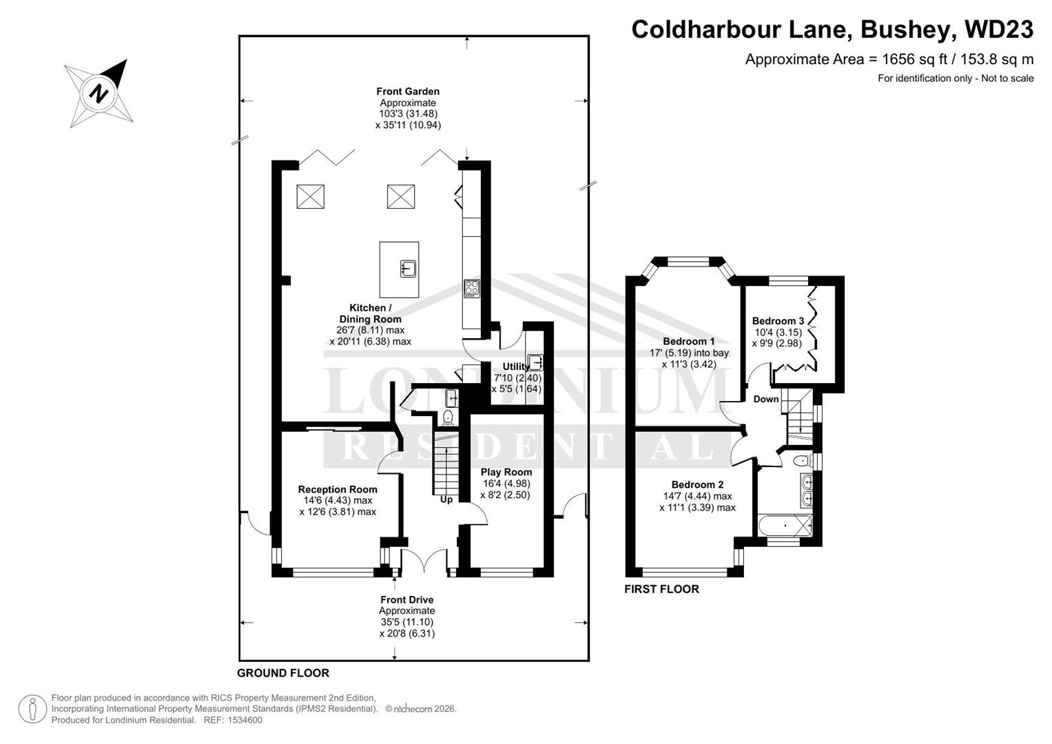 Coldharbour Lane, Bushey floorplan