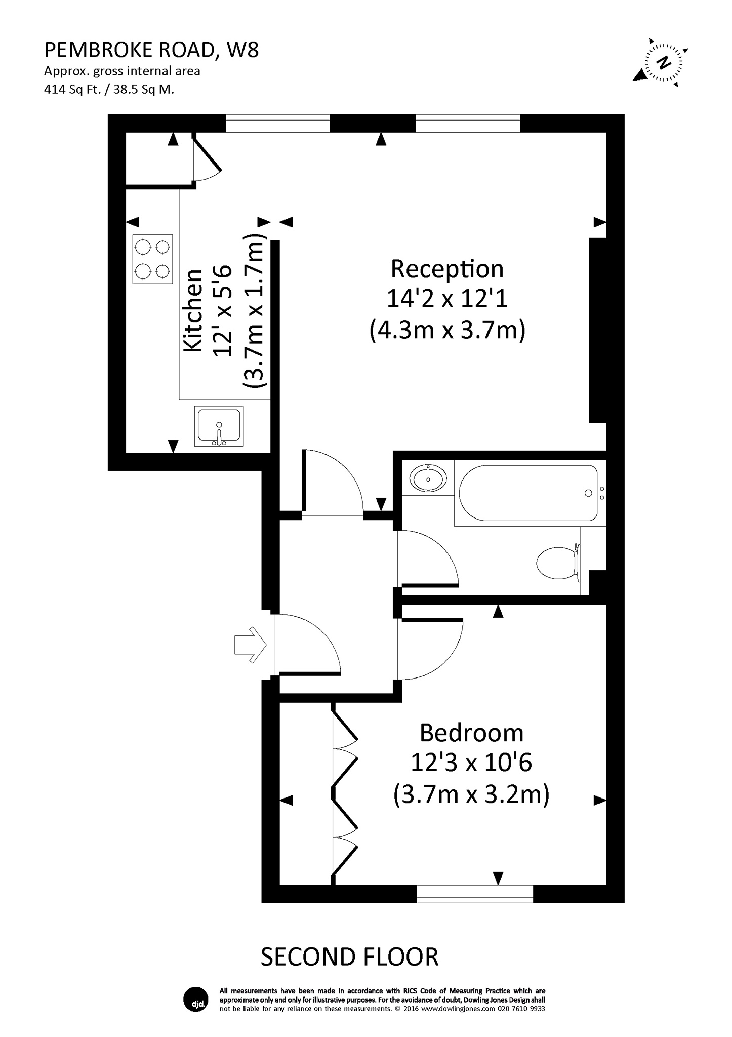 1 Bedrooms  to rent in Pembroke Road, London W8