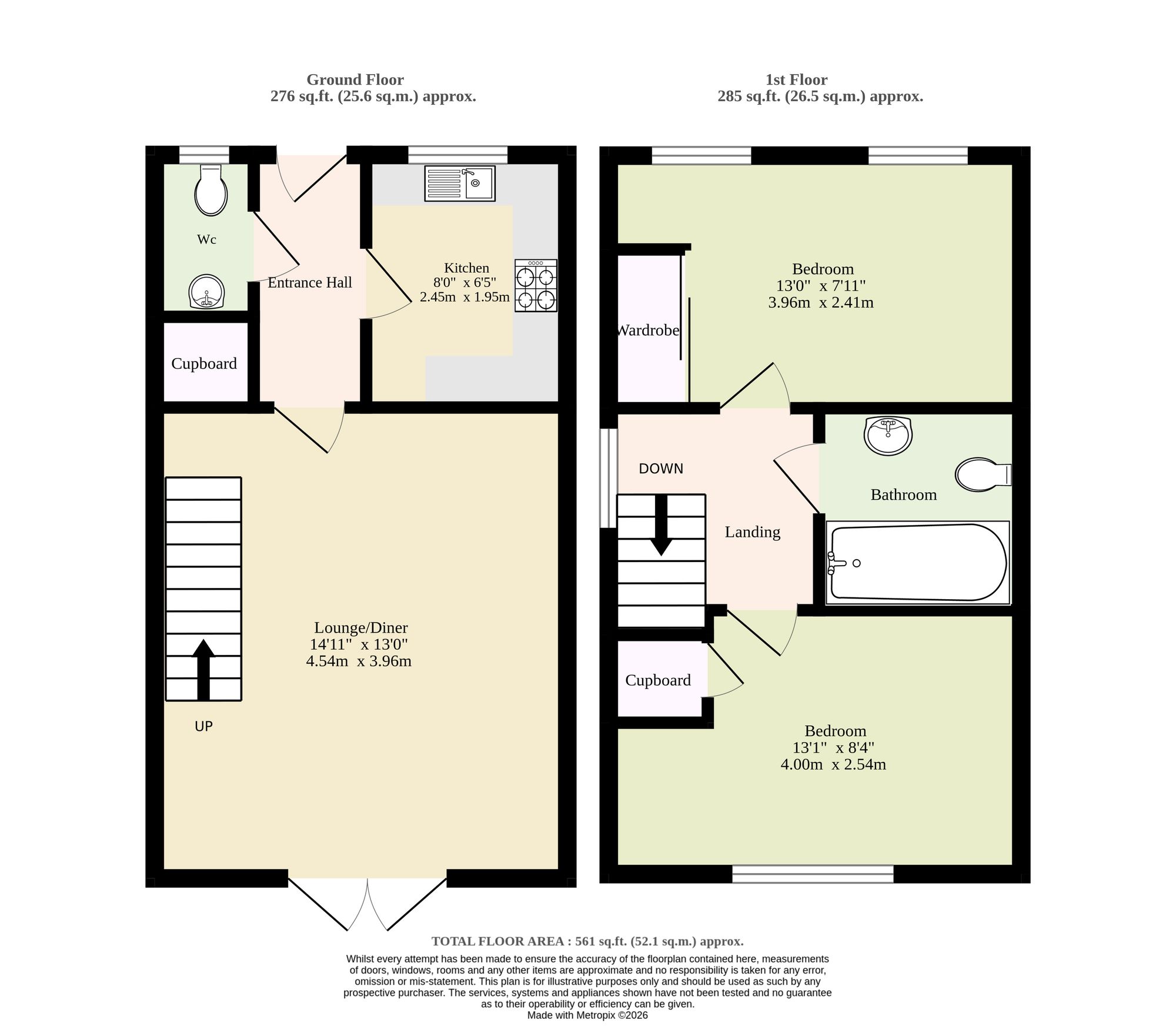 13 Heron Road, Norwich floorplan