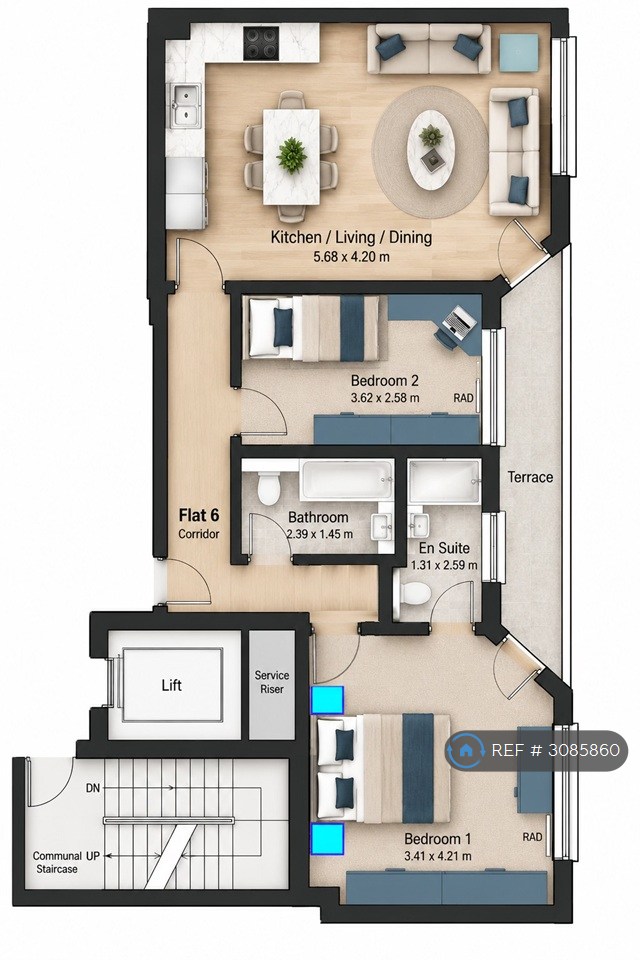 Stoneham House Scarbrook Road, Croydon floorplan