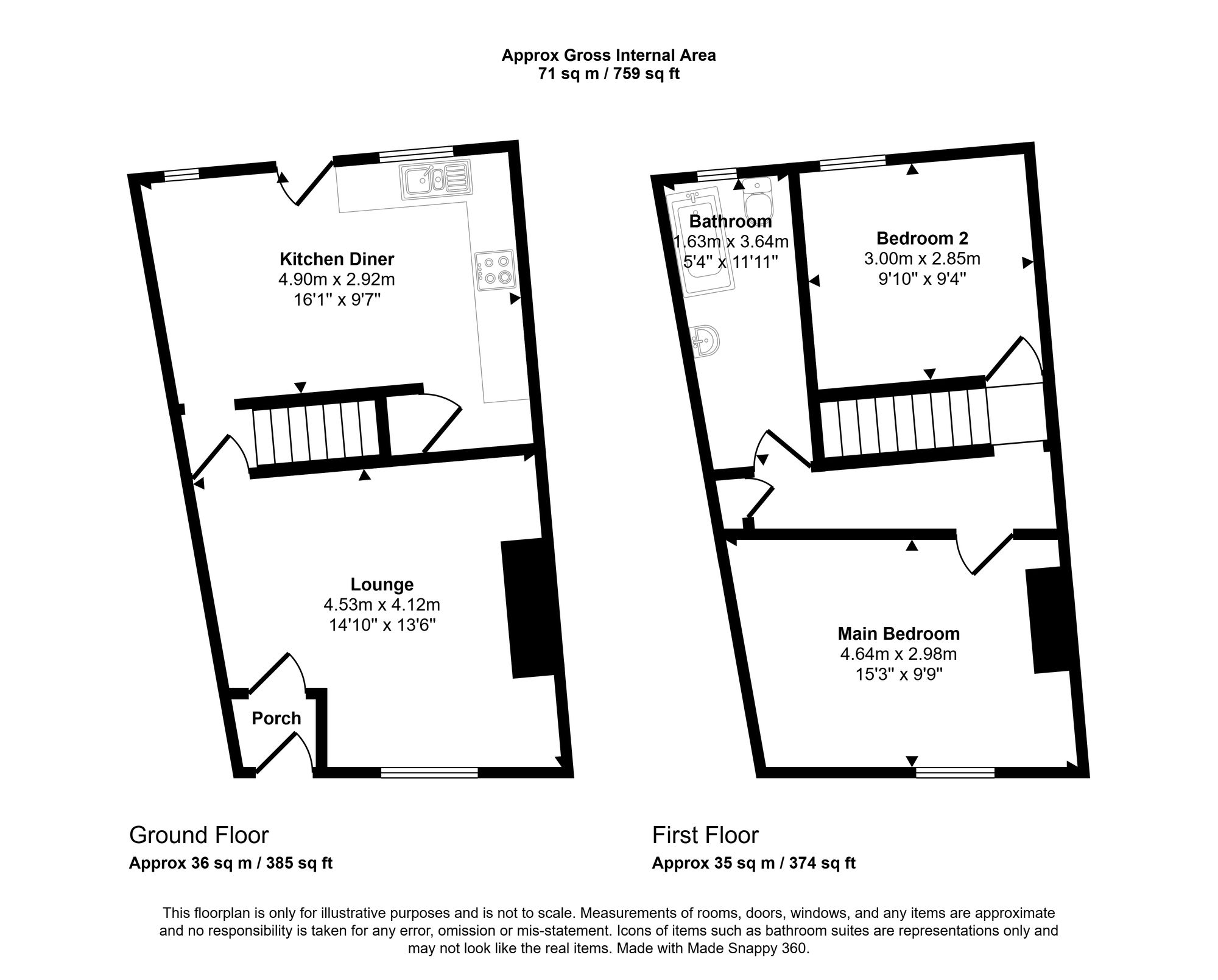 4 Johnson Street, Wigan floorplan