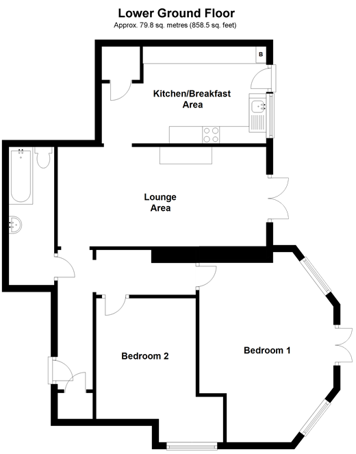 2 bed flat for sale in Augusta Gardens, Folkestone, Kent CT20