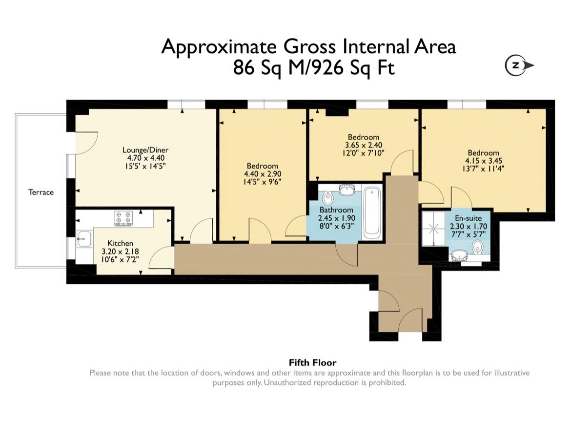Flat 47 Boswell Court 22, Charcot Road, London floorplan