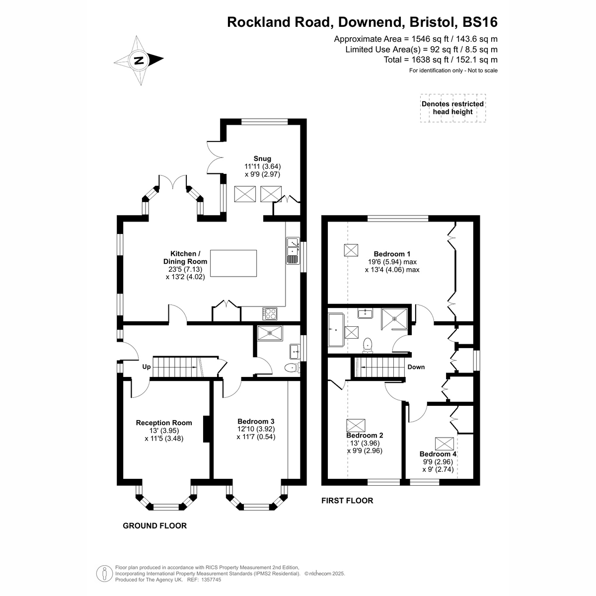 13, Rockland Road, Bristol floorplan