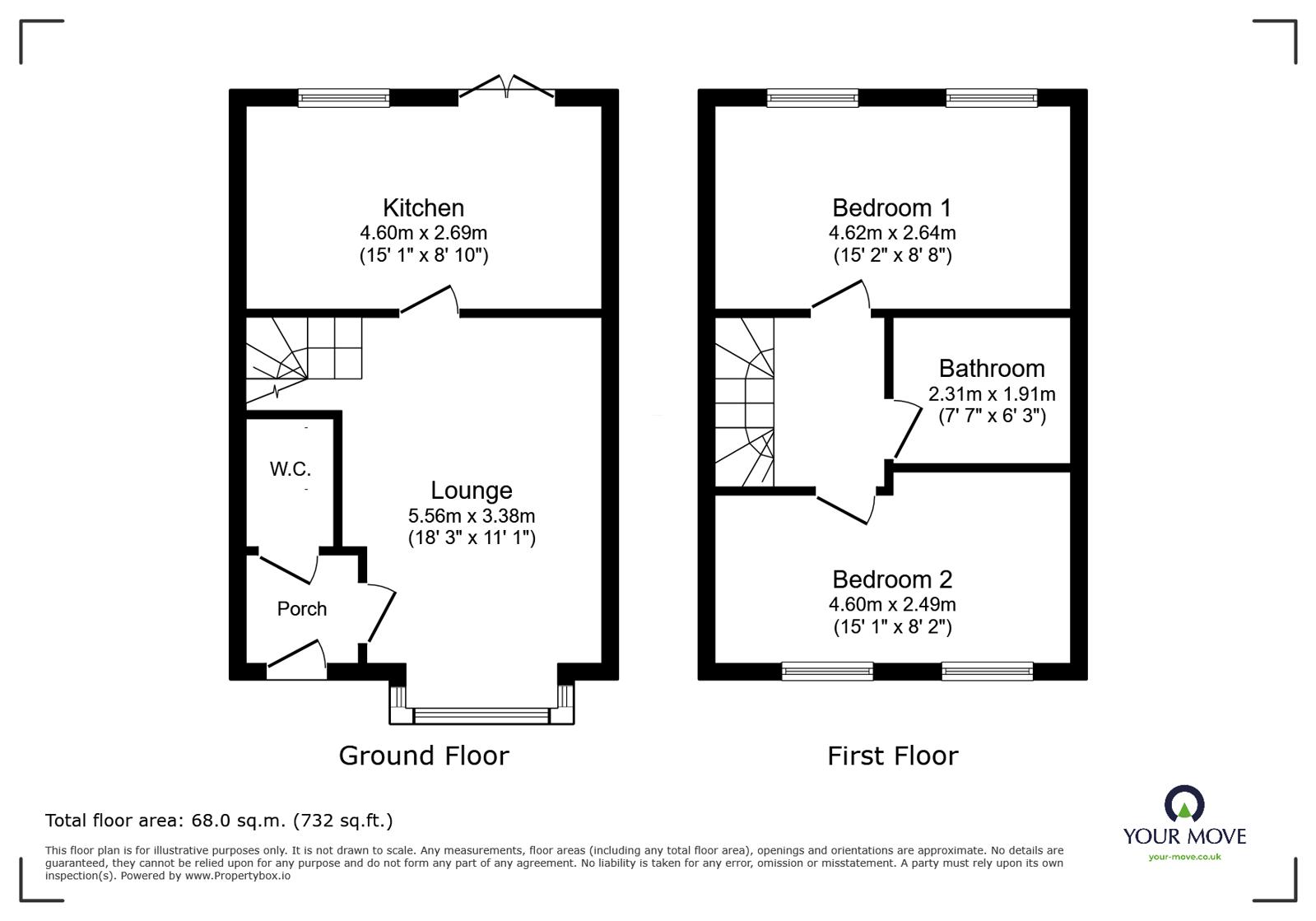 23, Headstock Drive, Swadlincote floorplan