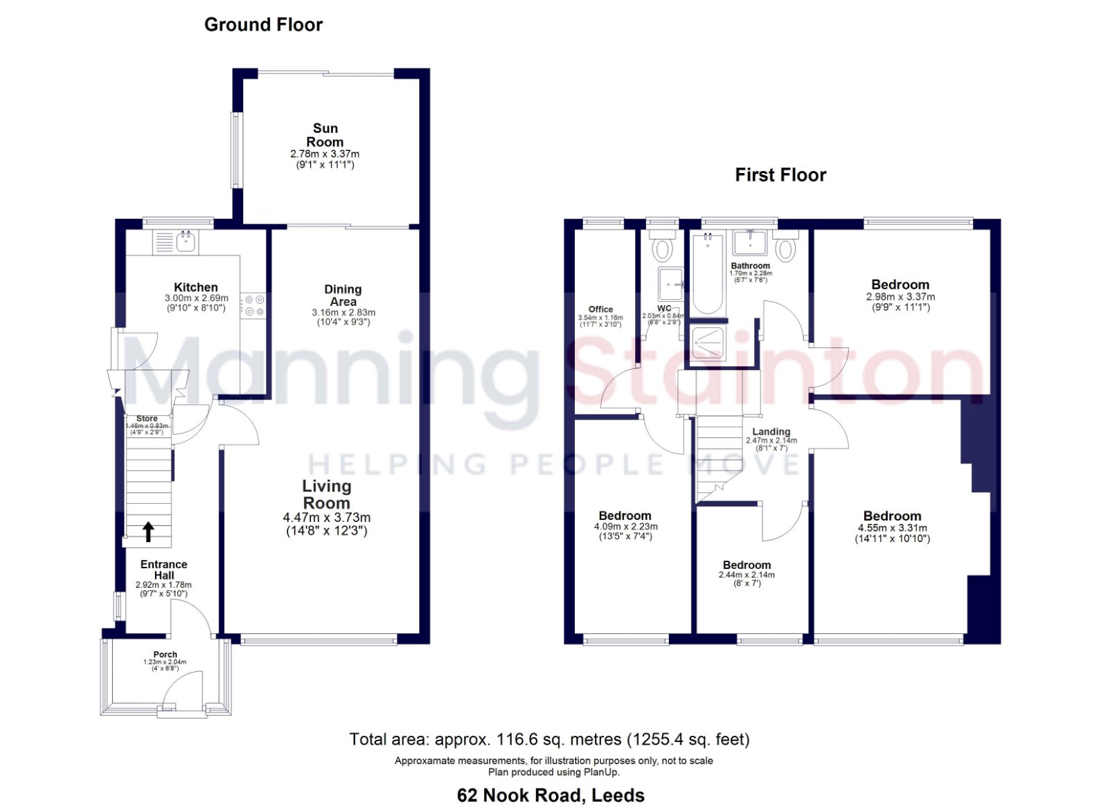 62, Nook Road, Leeds floorplan