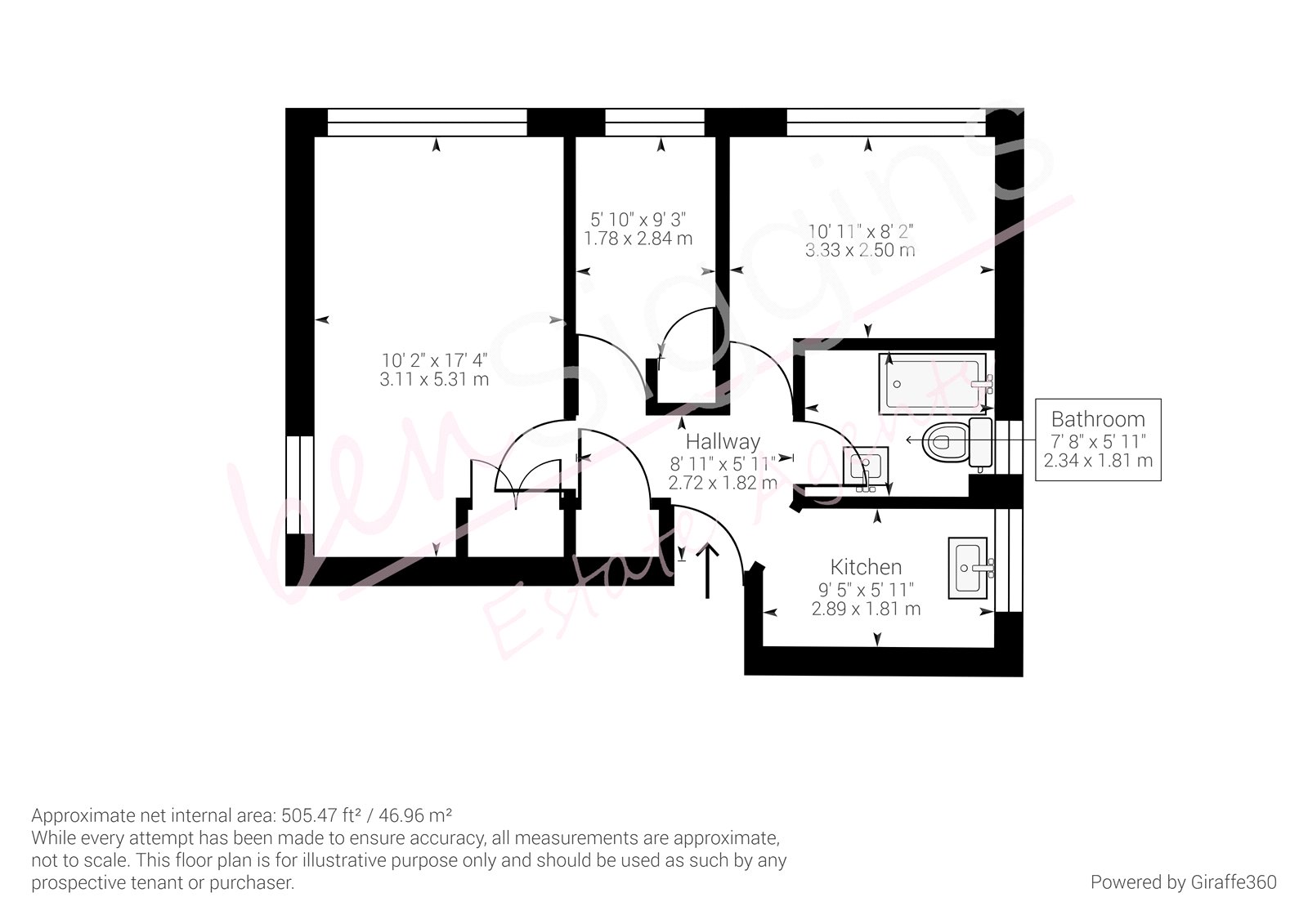Flat 1, 18-20, Hartnup Street, Kent floorplan