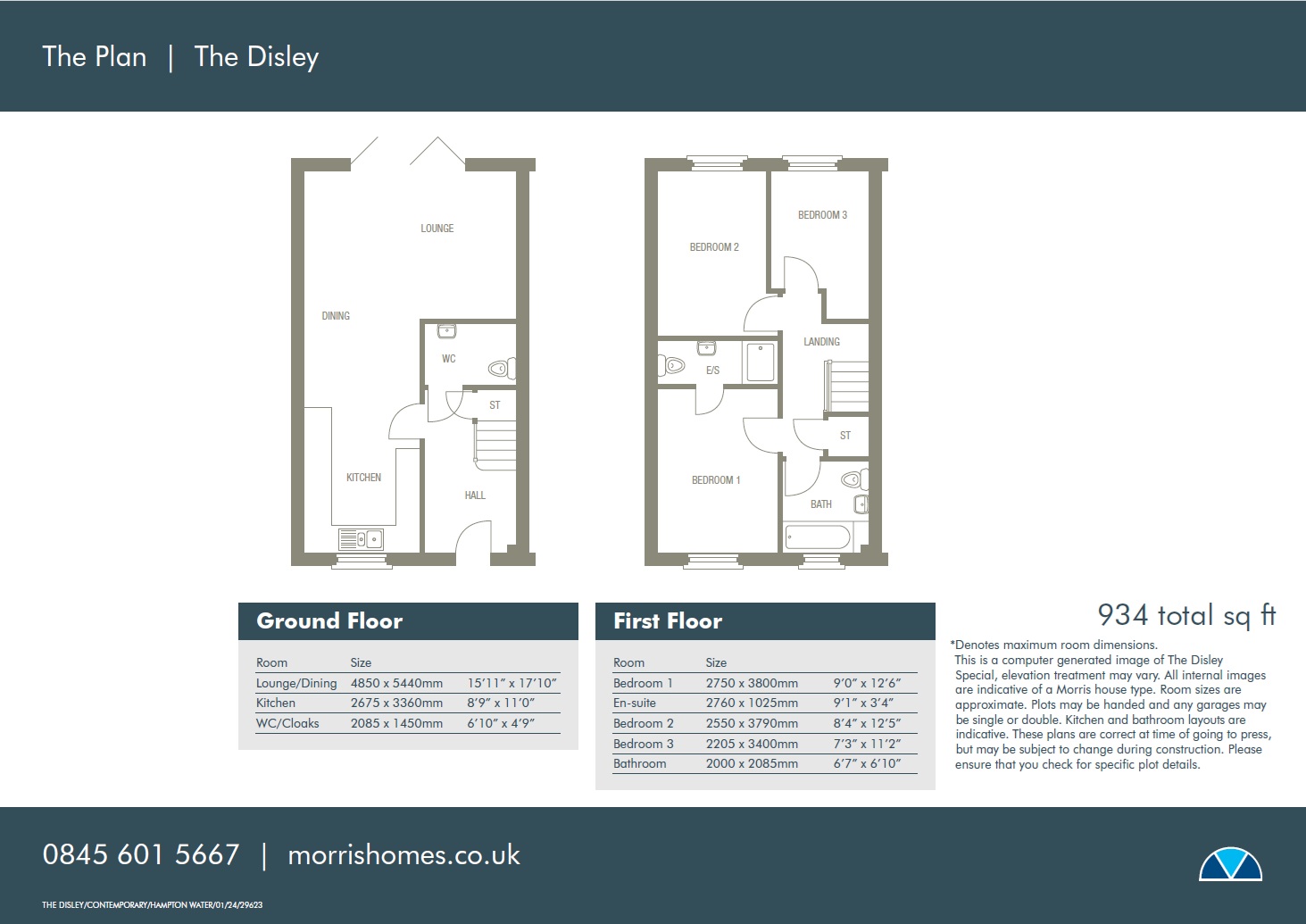 Plot 040, Disley, Beebys Way, Peterborough floorplan