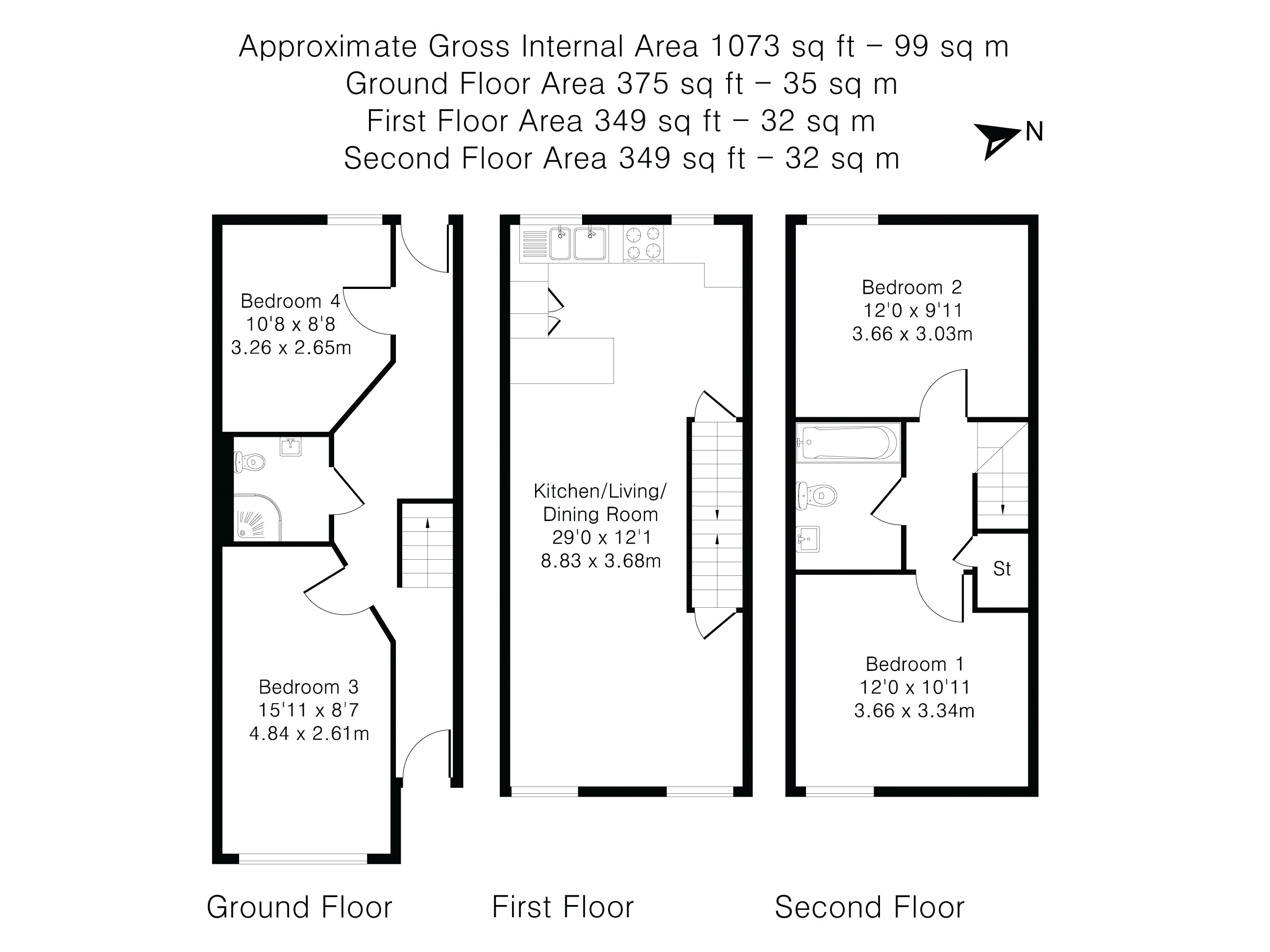 Harefields, North Oxford OX2, 4 bedroom terraced house for sale