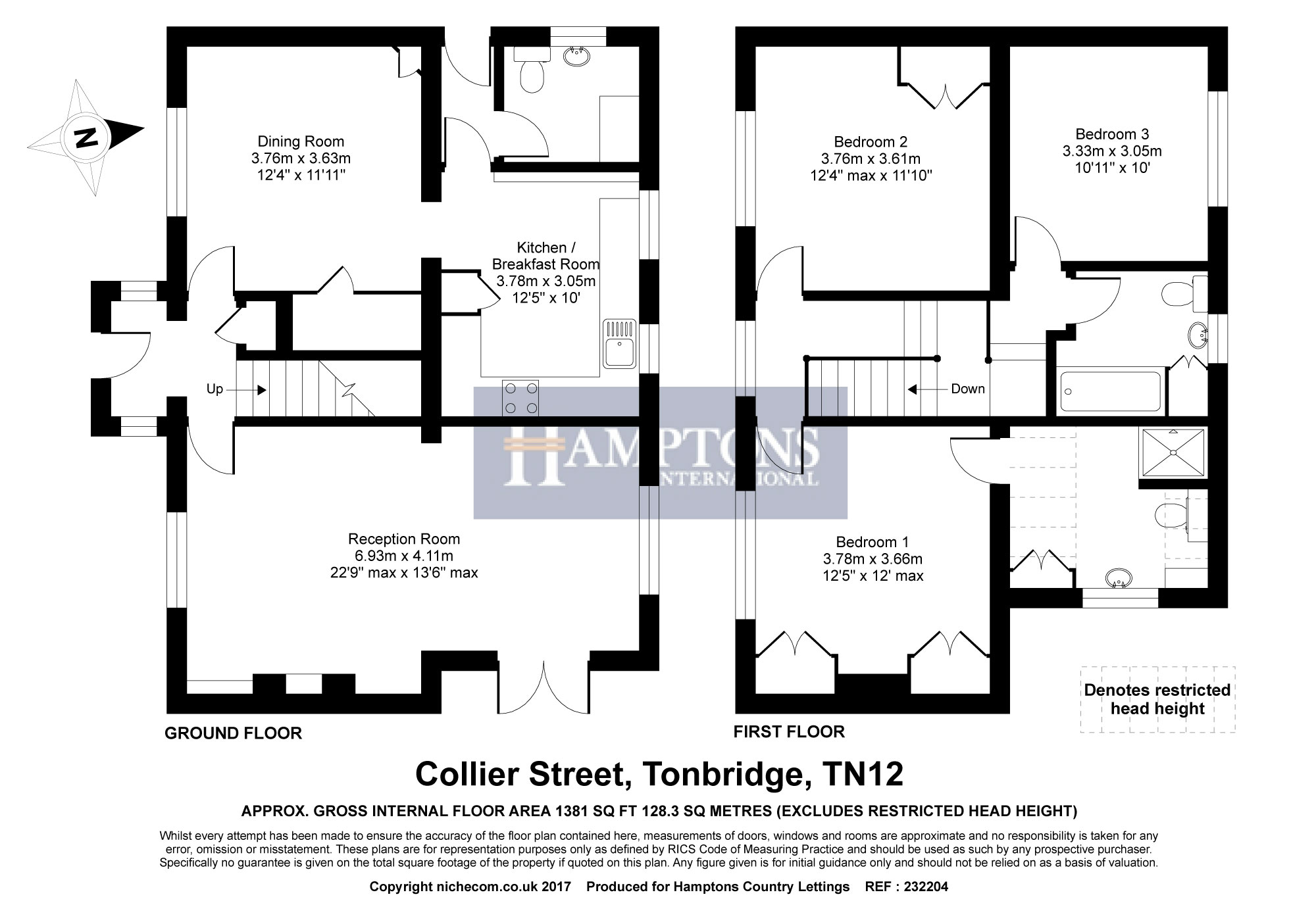 3 Bedrooms Detached house to rent in Collier Street, Tonbridge TN12