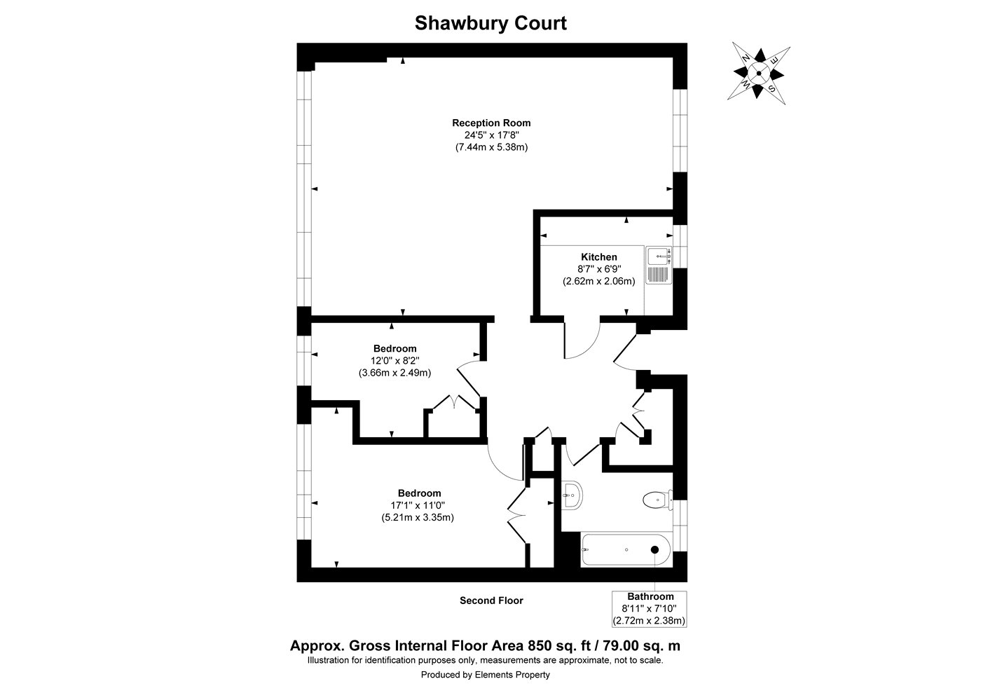 7, Shawbury Court, East Dulwich floorplan