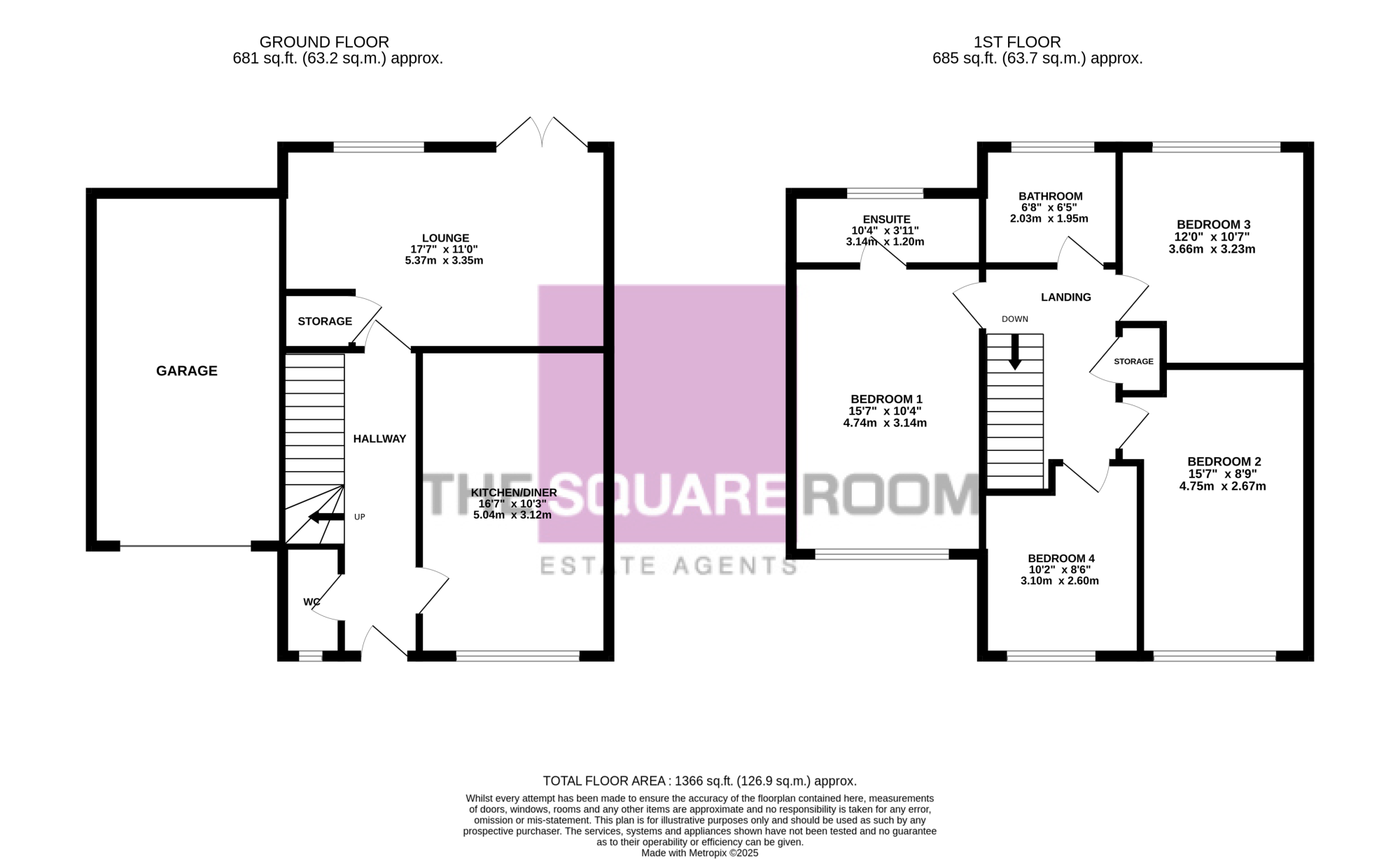 3, Egret Close, Cleveleys floorplan