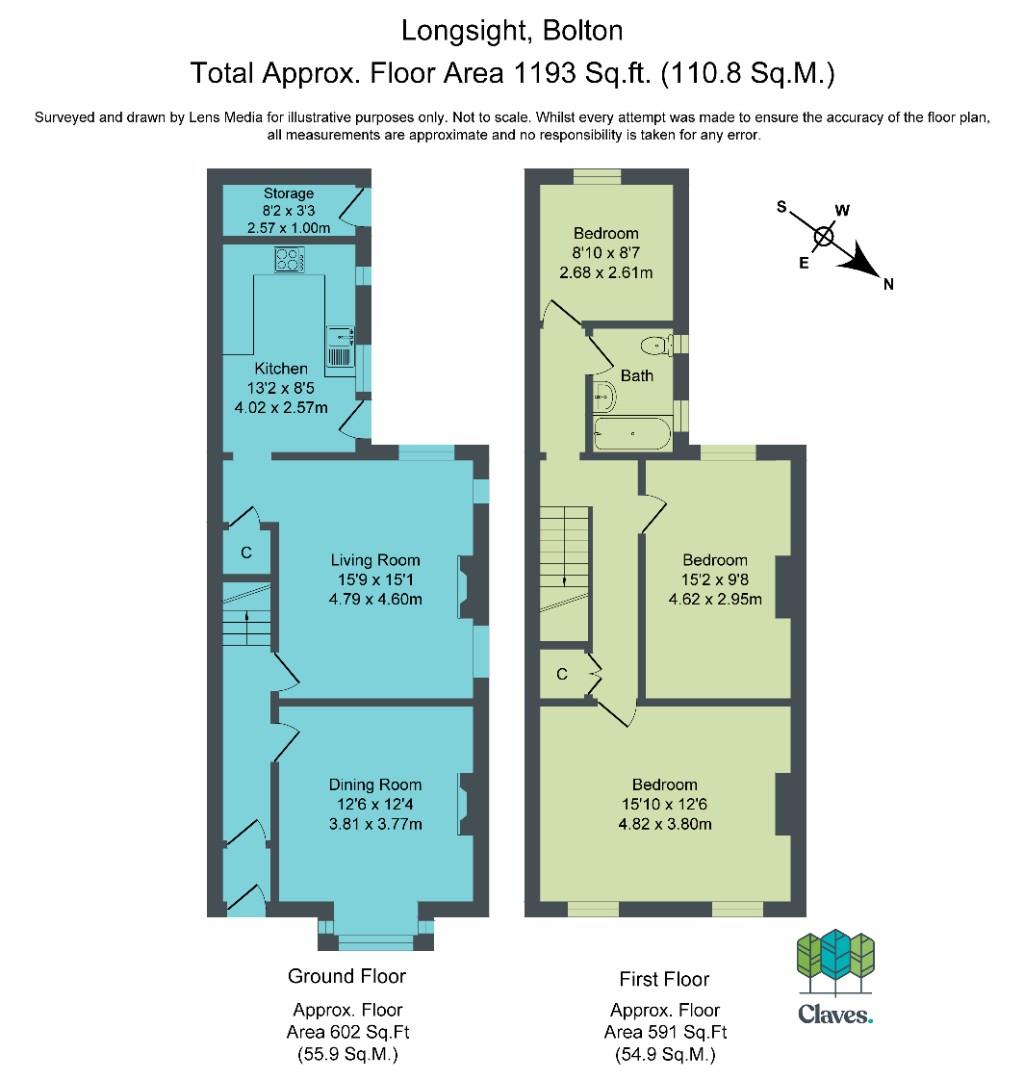 Longsight, Harwood, Bolton BL2, 3 bedroom end terrace house for sale