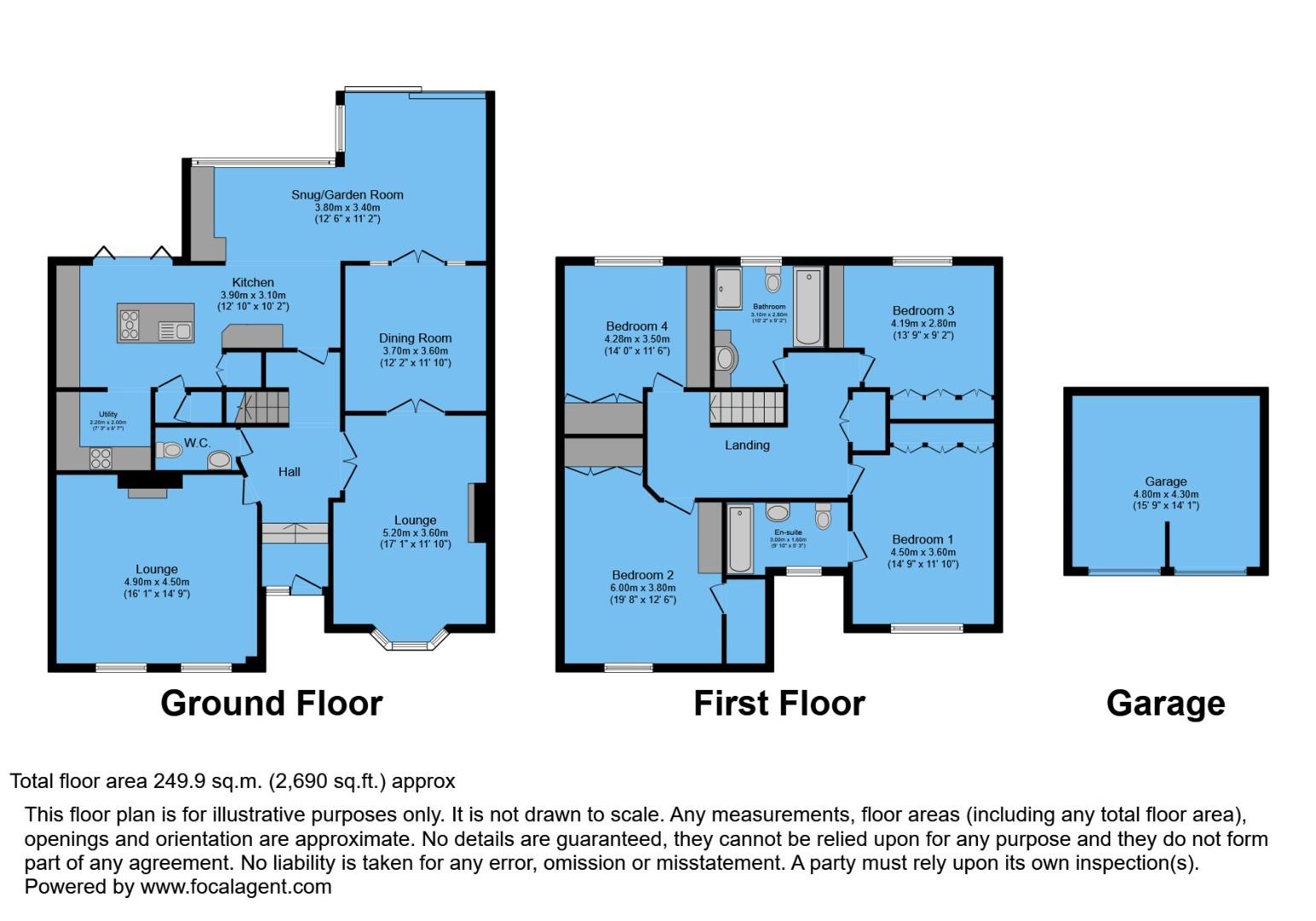 80, Slayley View Road, Chesterfield floorplan