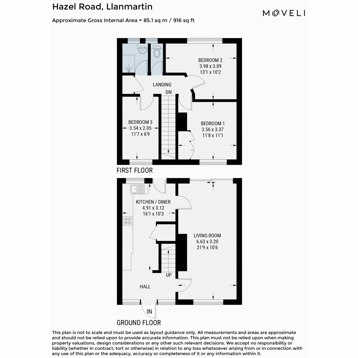 16, Hazel Road, Newport floorplan