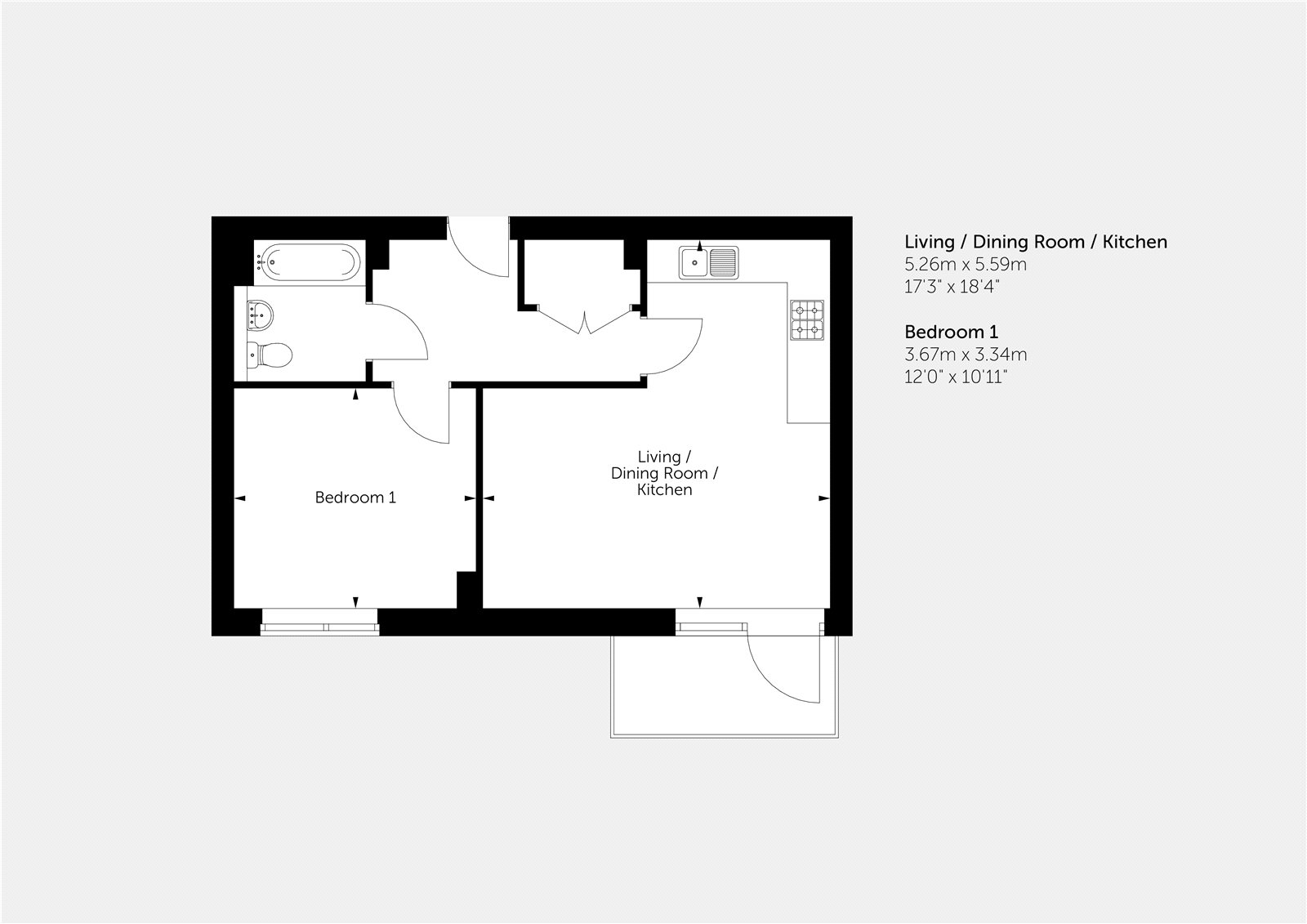 Brickmark Place - Plot C.02.01 (W), 1, Arnold House, Market Street, Berkshire floorplan