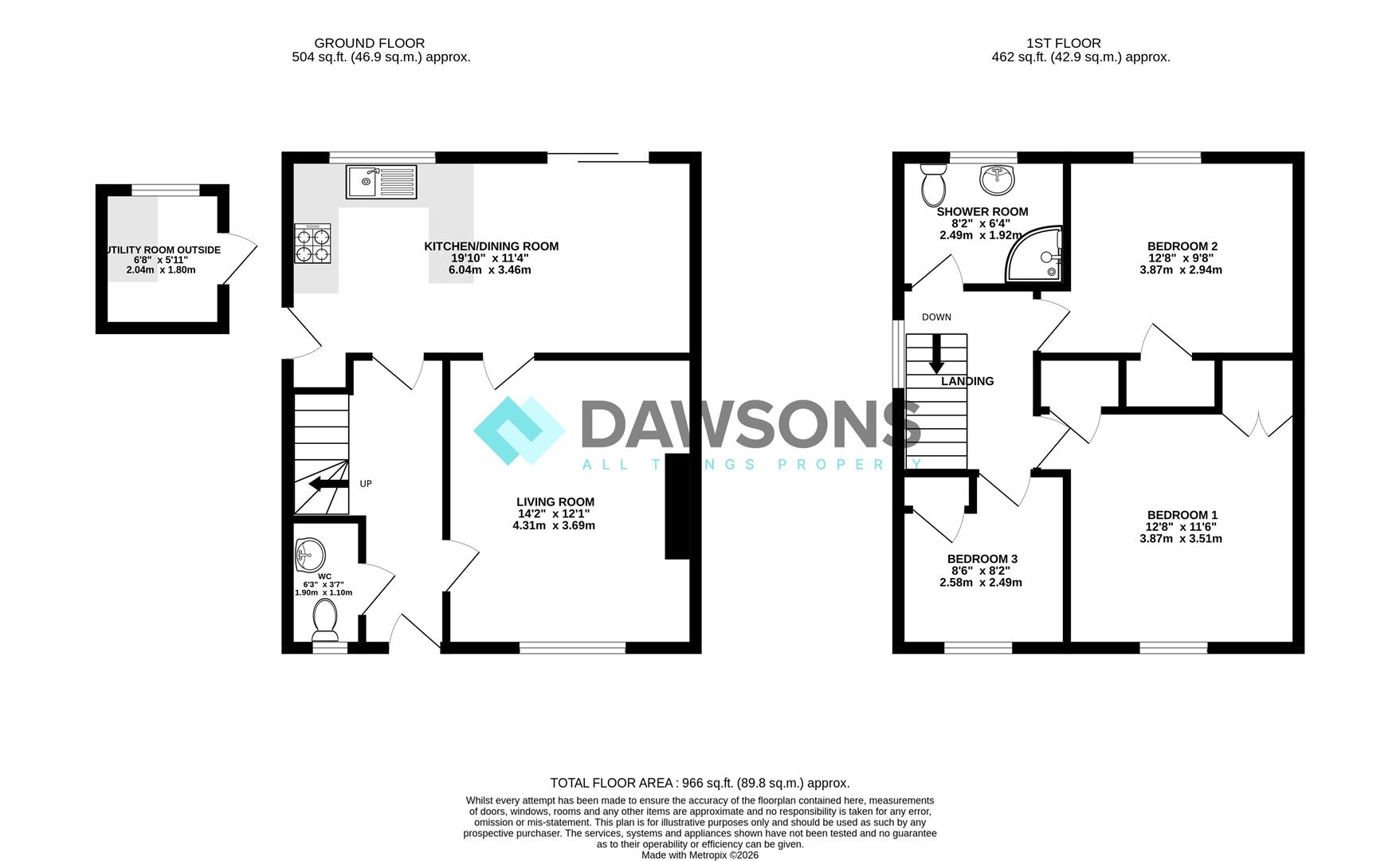 28, Caegar, Llanelli floorplan